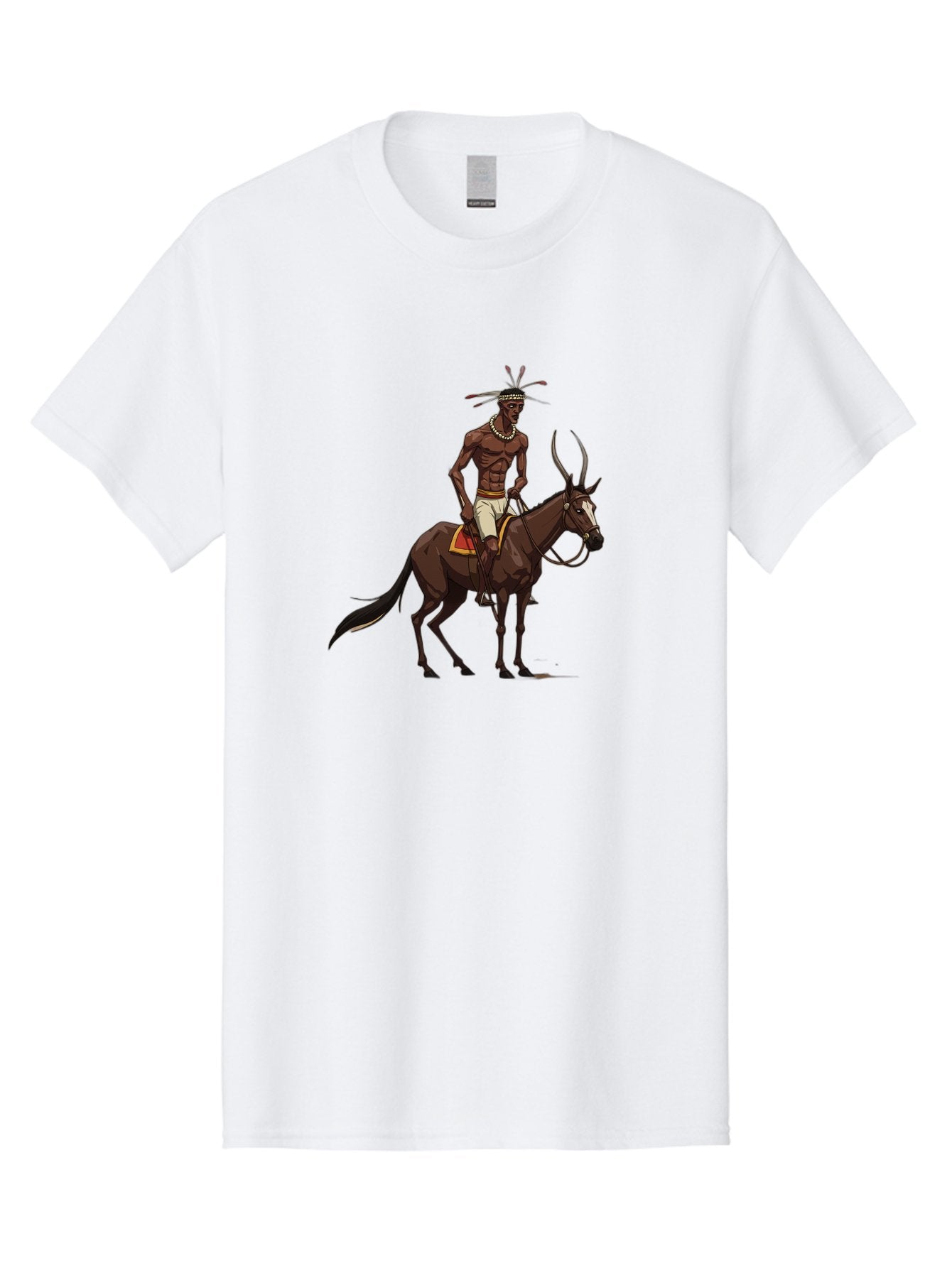 Tribal-Warrior-On-Horse Men'S Graphic Tee, 100% Cotton, Comfortable Casual Summer Wear, Machine Washable, Vintage Camera, Old Camera, Antique Camera, Black Camera, Classic Photography, Photography Equipment, Nostalgic Device, Film Camera, Bah290 15