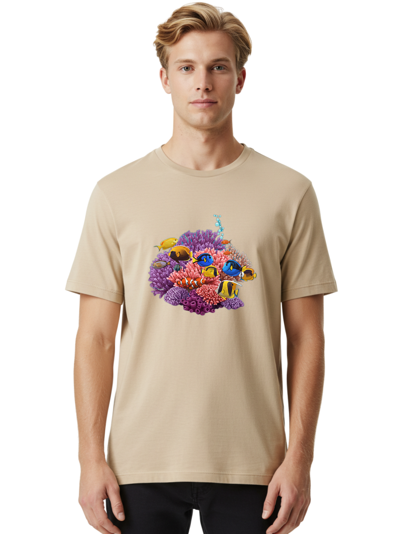 Tropical-Fish Men'S Graphic Tee, 100% Cotton, Comfortable Casual Summer Wear, Machine Washable, Vintage Camera, Old Camera, Antique Camera, Black Camera, Classic Photography, Photography Equipment, Nostalgic Device, Film Camera, Camera Art Bah291 25