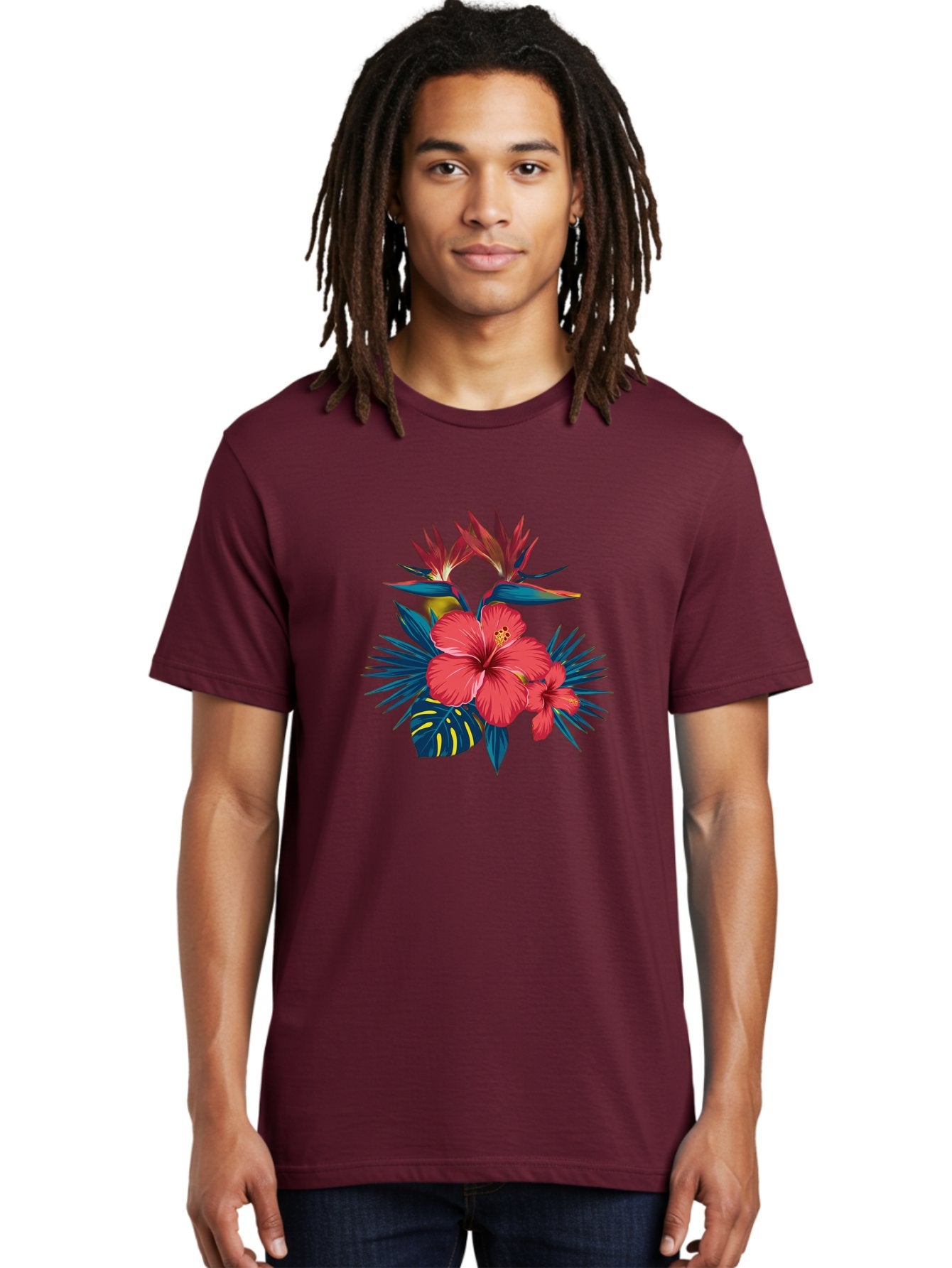 Tropical-Hibiscus Men'S Graphic Tee, 100% Cotton, Comfortable Casual Summer Wear, Machine Washable, Vintage Camera, Old Camera, Antique Camera, Black Camera, Classic Photography, Photography Equipment, Nostalgic Device, Film Camera, Camera Art Bah292 21