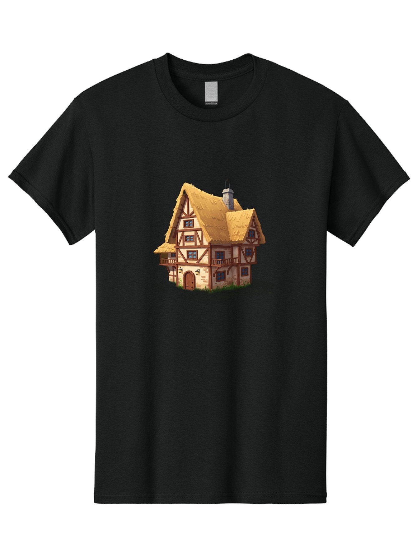 Tudor-Style-House Men'S Graphic Tee, 100% Cotton, Comfortable Casual Summer Wear, Machine Washable, Vintage Camera, Old Camera, Antique Camera, Black Camera, Classic Photography, Photography Equipment, Nostalgic Device, Film Camera, Camera Art Bah295 7