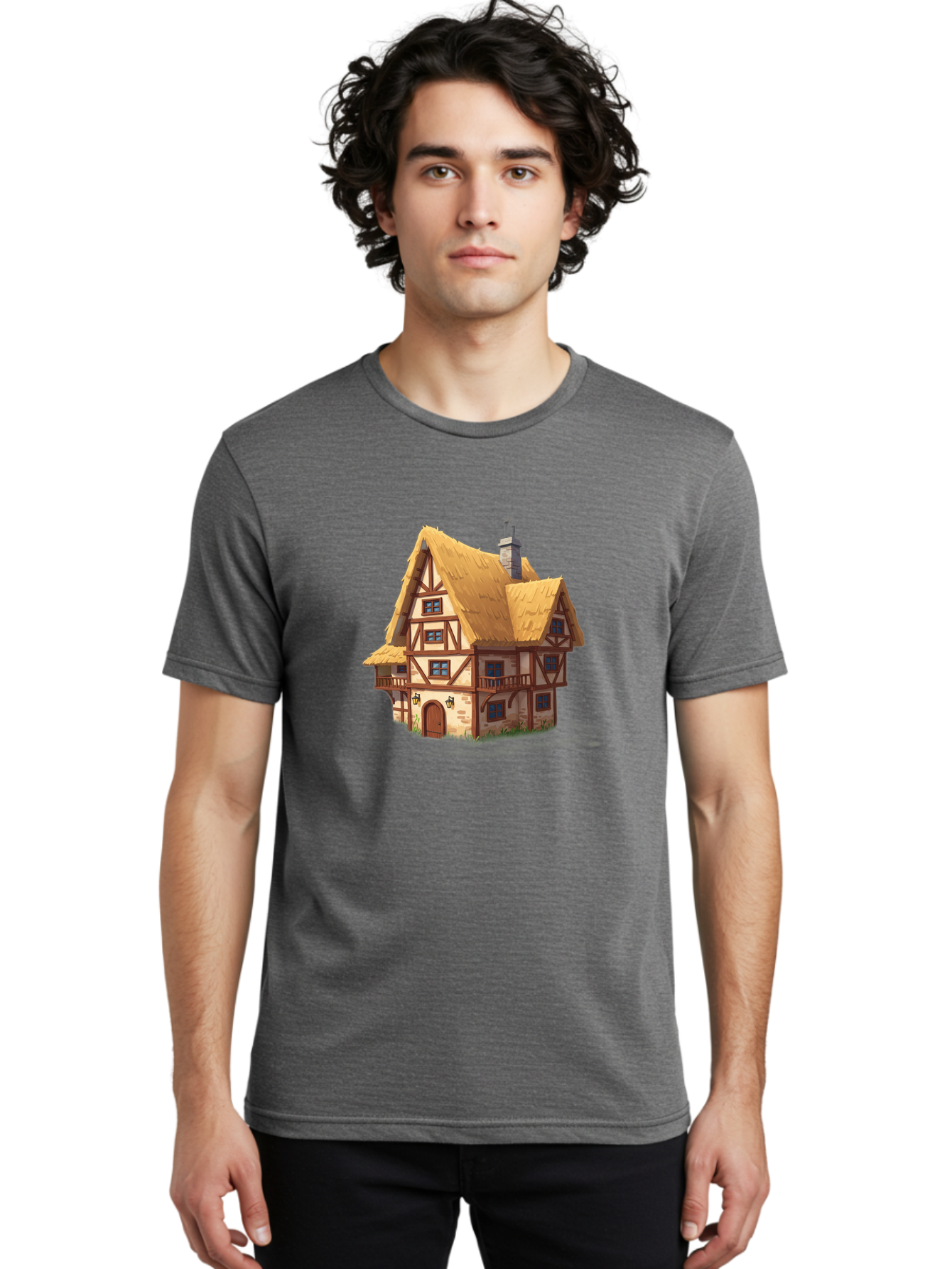 Tudor-Style-House Men'S Graphic Tee, 100% Cotton, Comfortable Casual Summer Wear, Machine Washable, Vintage Camera, Old Camera, Antique Camera, Black Camera, Classic Photography, Photography Equipment, Nostalgic Device, Film Camera, Camera Art Bah295 19