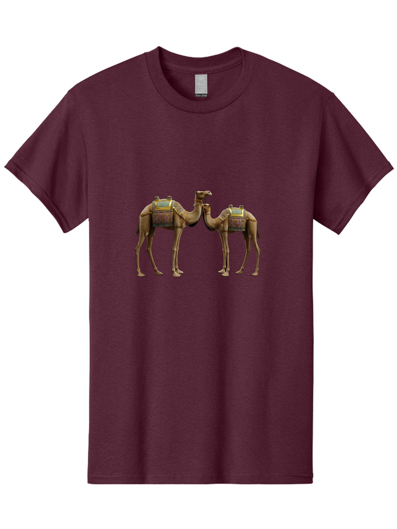 Two-Camels-1 Men'S Graphic Tee, 100% Cotton, Comfortable Casual Summer Wear, Machine Washable, Vintage Camera, Old Camera, Antique Camera, Black Camera, Classic Photography, Photography Equipment, Nostalgic Device, Film Camera, Camera Art Bah300 14