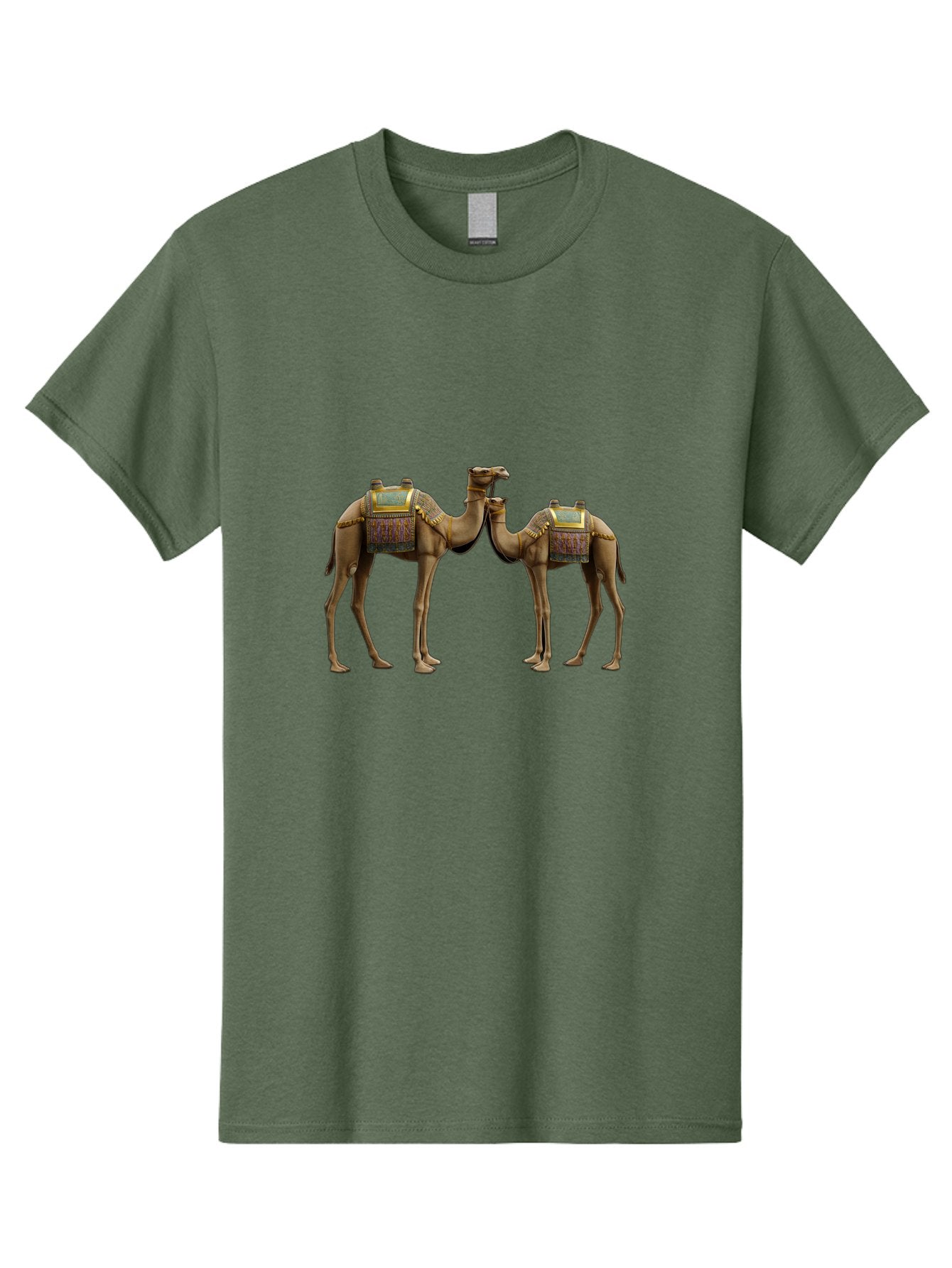 Two-Camels-1 Men'S Graphic Tee, 100% Cotton, Comfortable Casual Summer Wear, Machine Washable, Vintage Camera, Old Camera, Antique Camera, Black Camera, Classic Photography, Photography Equipment, Nostalgic Device, Film Camera, Camera Art Bah300 4
