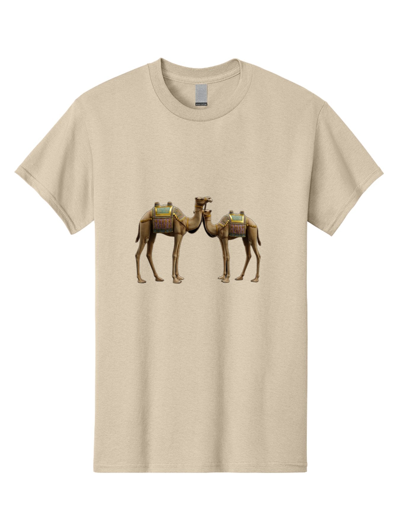 Two-Camels-1 Men'S Graphic Tee, 100% Cotton, Comfortable Casual Summer Wear, Machine Washable, Vintage Camera, Old Camera, Antique Camera, Black Camera, Classic Photography, Photography Equipment, Nostalgic Device, Film Camera, Camera Art Bah300 7