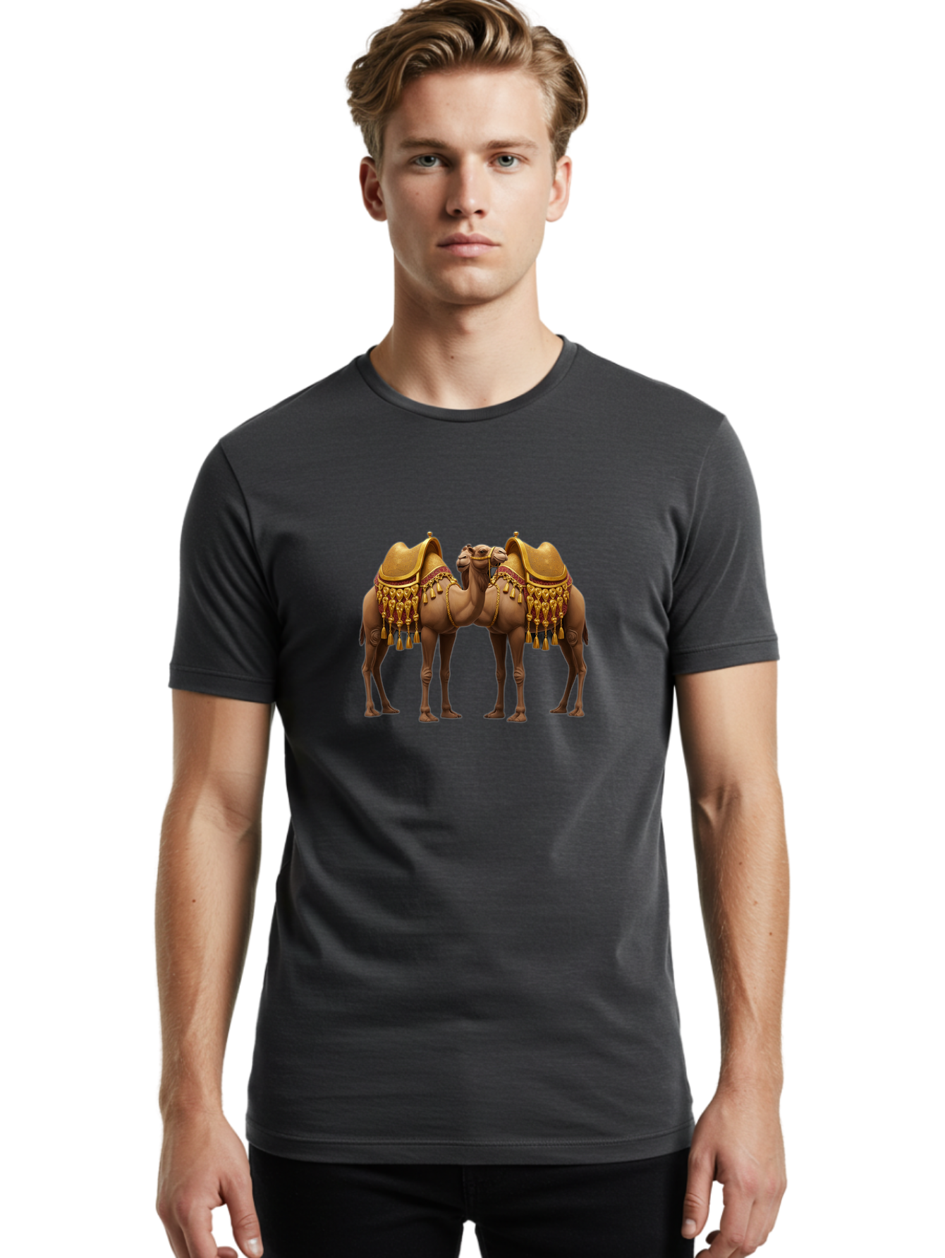 Two-Camels Men'S Graphic Tee, 100% Cotton, Comfortable Casual Summer Wear, Machine Washable, Vintage Camera, Old Camera, Antique Camera, Black Camera, Classic Photography, Photography Equipment, Nostalgic Device, Film Camera, Camera Art Bah301 27