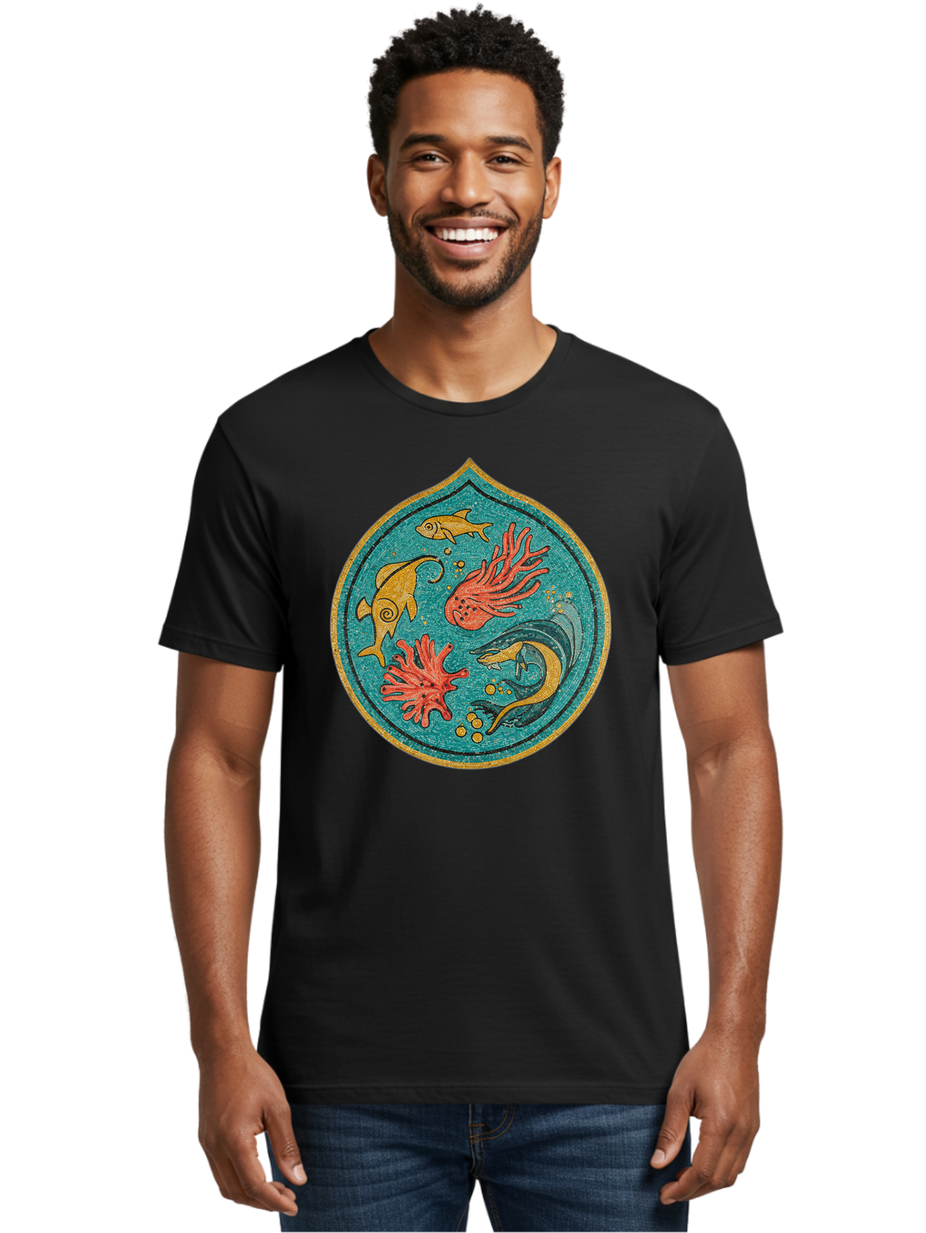 Underwater-Scene Men'S Graphic Tee, 100% Cotton, Comfortable Casual Summer Wear, Machine Washable, Vintage Camera, Old Camera, Antique Camera, Black Camera, Classic Photography, Photography Equipment, Nostalgic Device, Film Camera, Camera Art Bah306 26