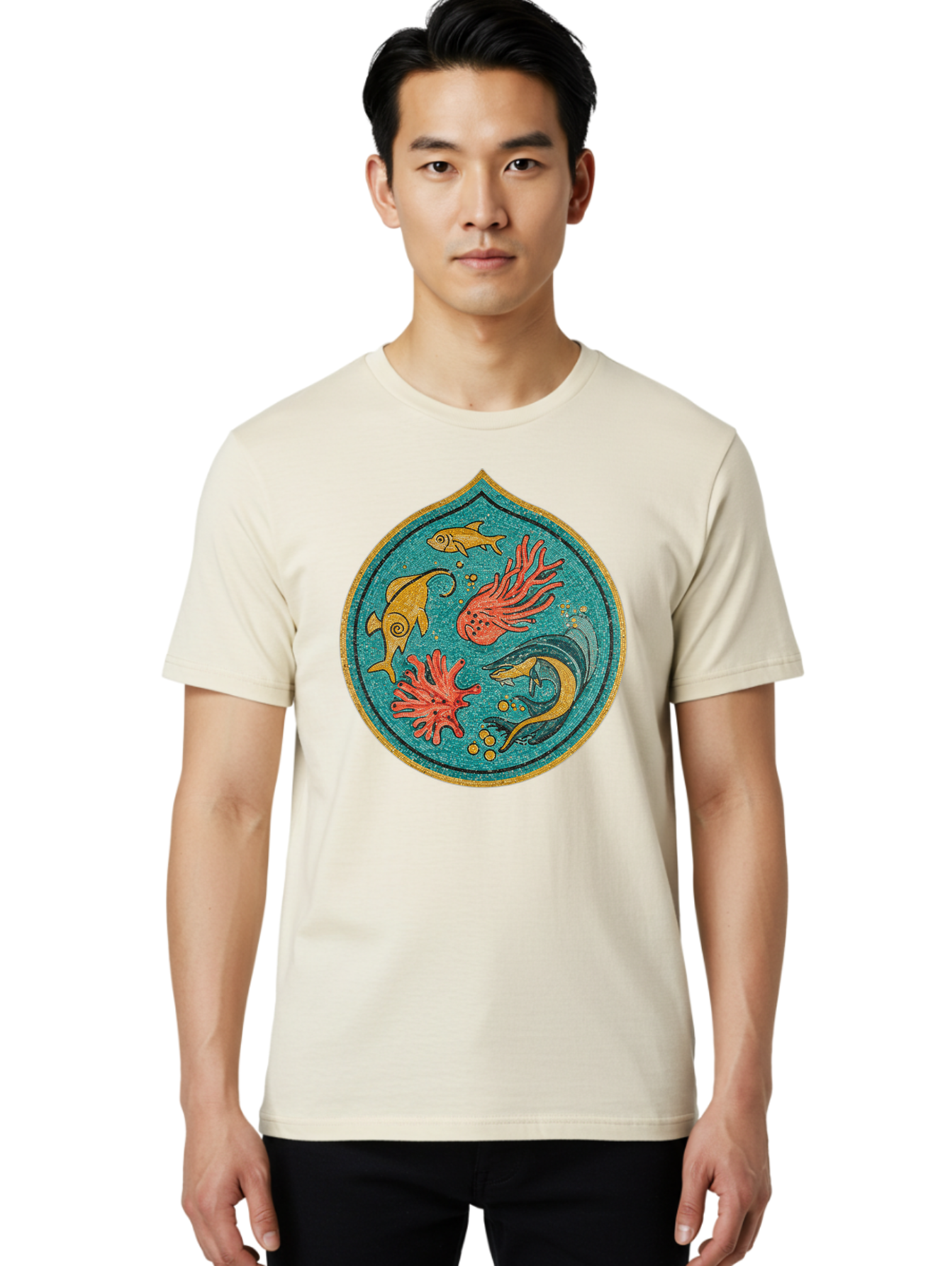 Underwater-Scene Men'S Graphic Tee, 100% Cotton, Comfortable Casual Summer Wear, Machine Washable, Vintage Camera, Old Camera, Antique Camera, Black Camera, Classic Photography, Photography Equipment, Nostalgic Device, Film Camera, Camera Art Bah306 22