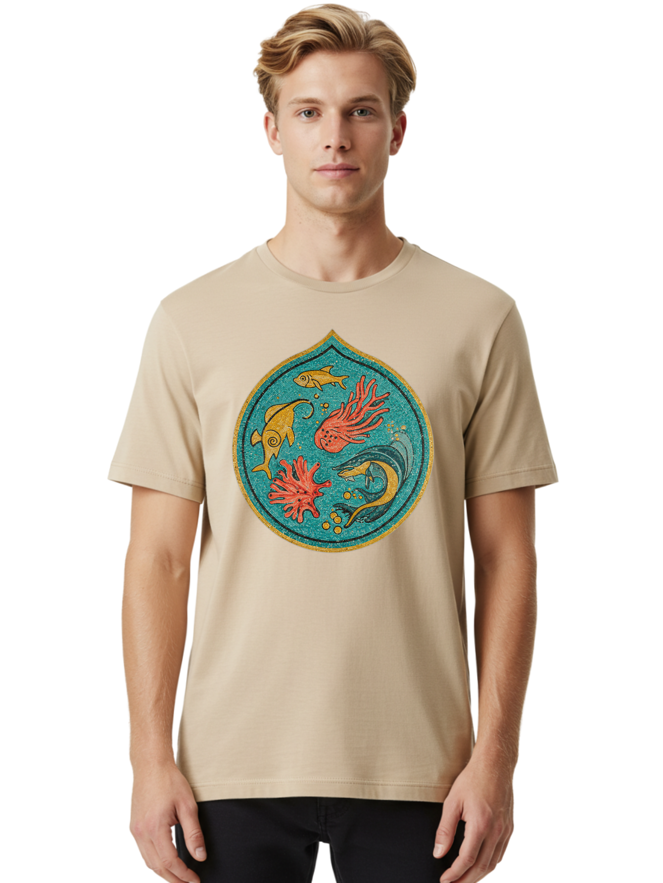 Underwater-Scene Men'S Graphic Tee, 100% Cotton, Comfortable Casual Summer Wear, Machine Washable, Vintage Camera, Old Camera, Antique Camera, Black Camera, Classic Photography, Photography Equipment, Nostalgic Device, Film Camera, Camera Art Bah306 27