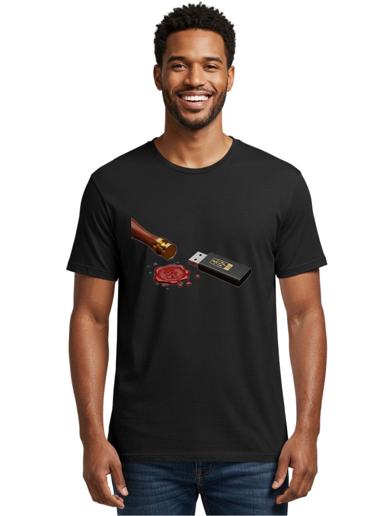 Usb-With-Seal Men'S Graphic Tee, 100% Cotton, Comfortable Casual Summer Wear, Machine Washable, Vintage Camera, Old Camera, Antique Camera, Black Camera, Classic Photography, Photography Equipment, Nostalgic Device, Film Camera, Camera Art Bah308 18