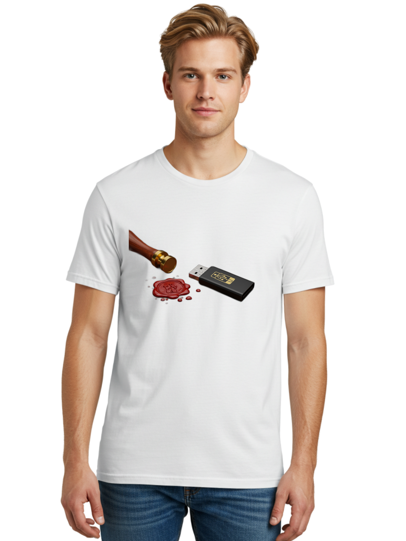 Usb-With-Seal Men'S Graphic Tee, 100% Cotton, Comfortable Casual Summer Wear, Machine Washable, Vintage Camera, Old Camera, Antique Camera, Black Camera, Classic Photography, Photography Equipment, Nostalgic Device, Film Camera, Camera Art Bah308 20