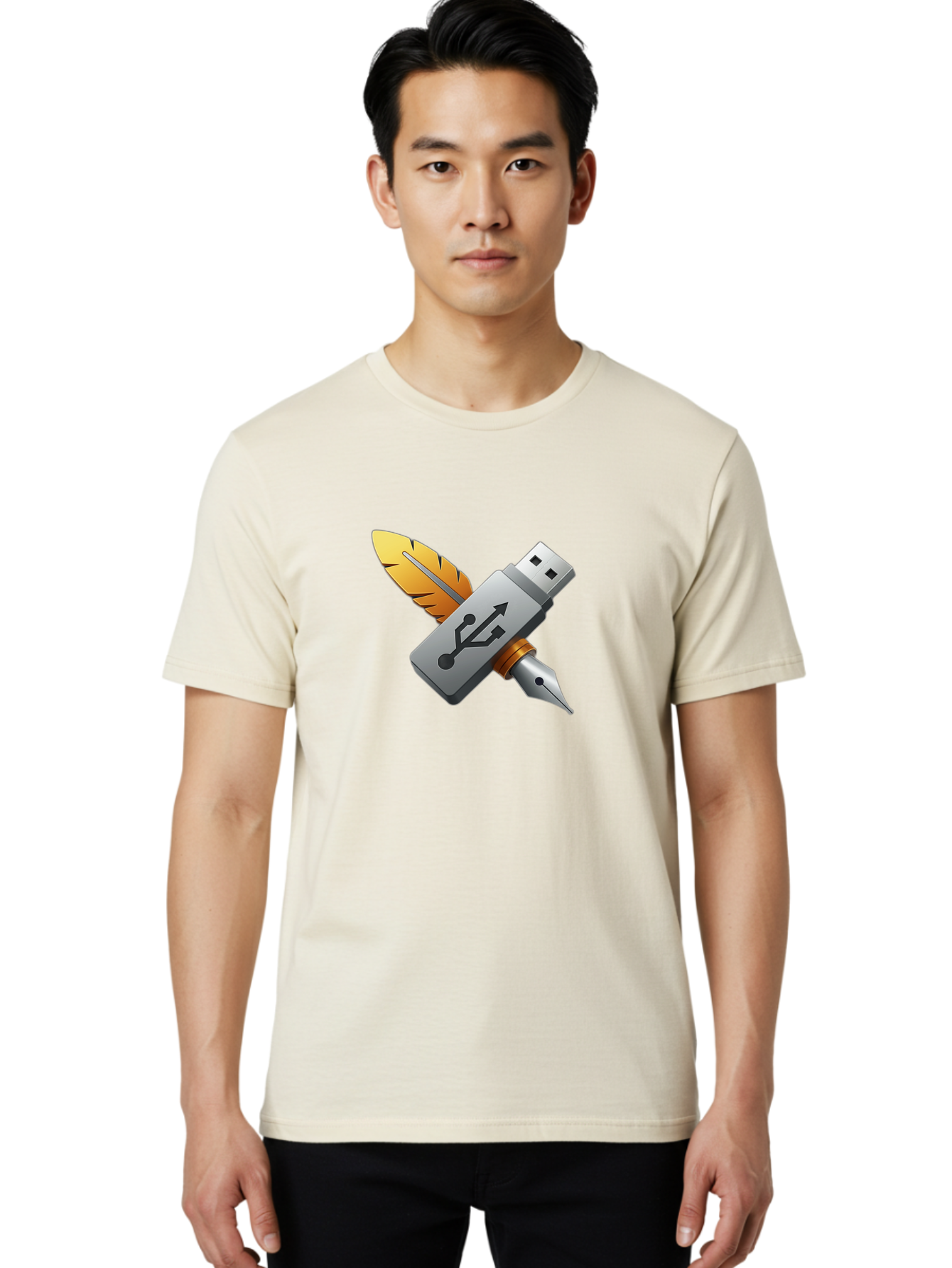 Usb Men'S Graphic Tee, 100% Cotton, Comfortable Casual Summer Wear, Machine Washable, Vintage Camera, Old Camera, Antique Camera, Black Camera, Classic Photography, Photography Equipment, Nostalgic Device, Film Camera, Camera Art Bah309 22