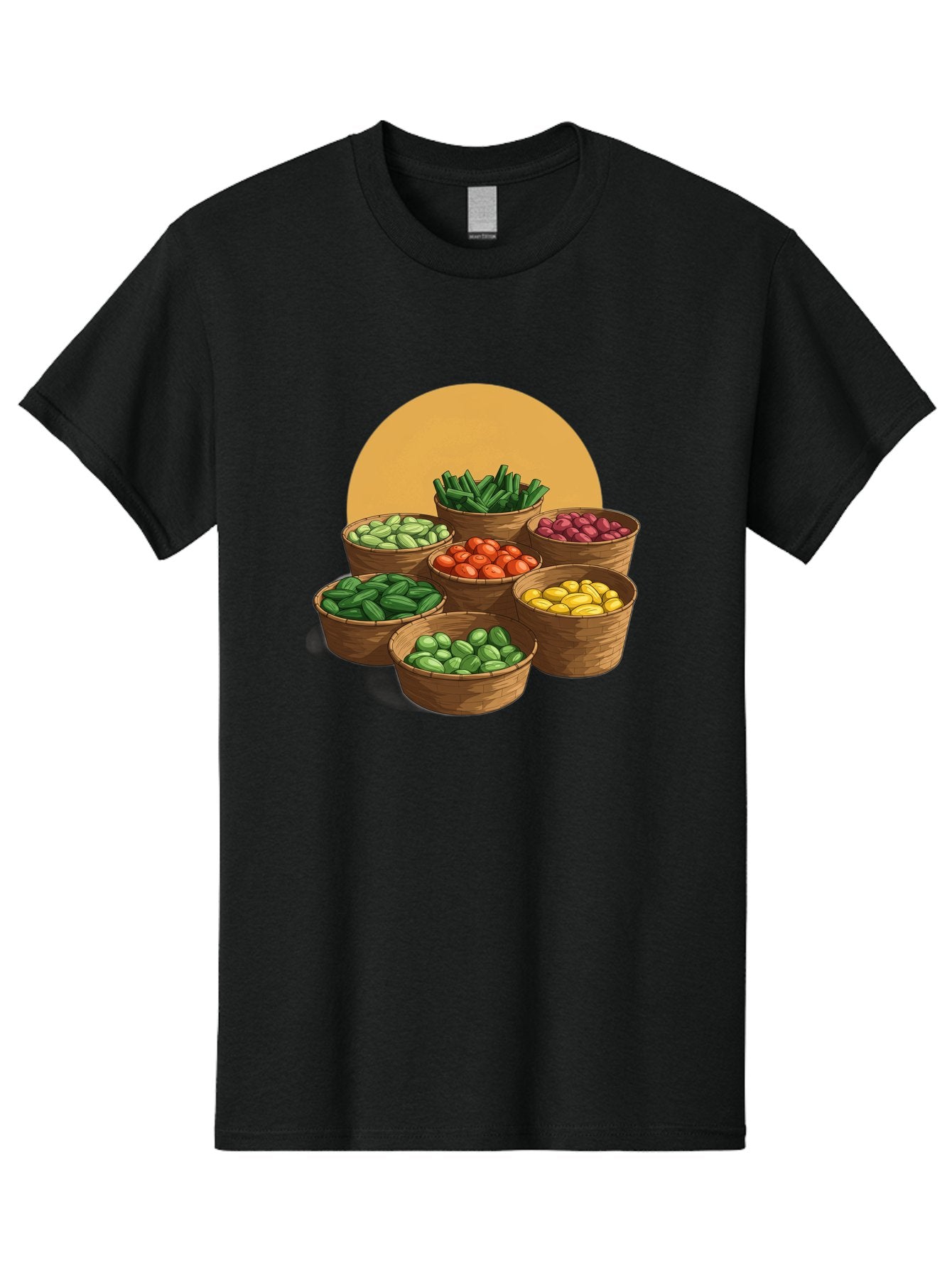 Vegetable-Baskets-1 Men'S Graphic Tee, 100% Cotton, Comfortable Casual Summer Wear, Machine Washable, Vintage Camera, Old Camera, Antique Camera, Black Camera, Classic Photography, Photography Equipment, Nostalgic Device, Film Camera, Bah311 6