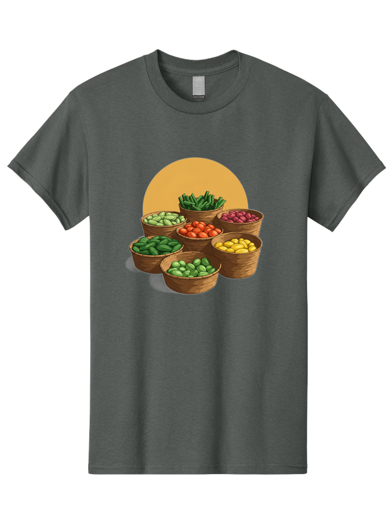 Vegetable-Baskets-1 Men'S Graphic Tee, 100% Cotton, Comfortable Casual Summer Wear, Machine Washable, Vintage Camera, Old Camera, Antique Camera, Black Camera, Classic Photography, Photography Equipment, Nostalgic Device, Film Camera, Bah311 4