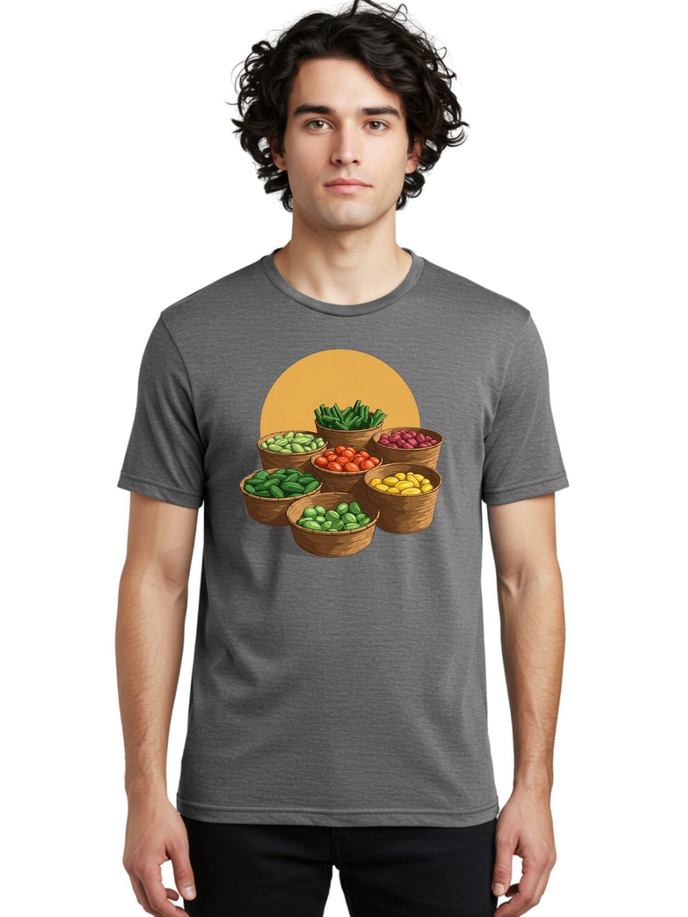 Vegetable-Baskets-1 Men'S Graphic Tee, 100% Cotton, Comfortable Casual Summer Wear, Machine Washable, Vintage Camera, Old Camera, Antique Camera, Black Camera, Classic Photography, Photography Equipment, Nostalgic Device, Film Camera, Bah311 18