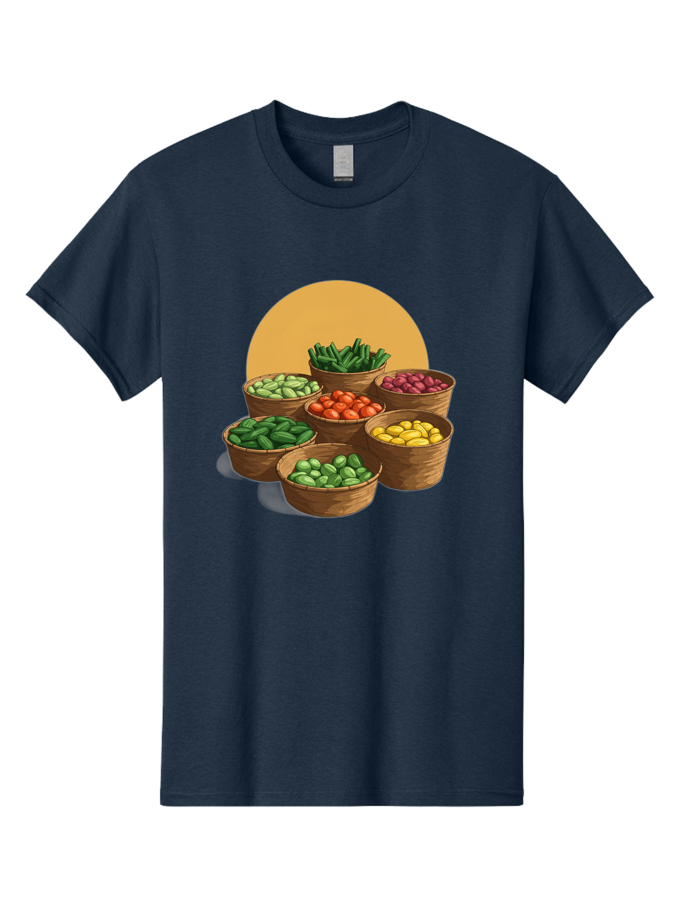 Vegetable-Baskets-1 Men'S Graphic Tee, 100% Cotton, Comfortable Casual Summer Wear, Machine Washable, Vintage Camera, Old Camera, Antique Camera, Black Camera, Classic Photography, Photography Equipment, Nostalgic Device, Film Camera, Bah311 11