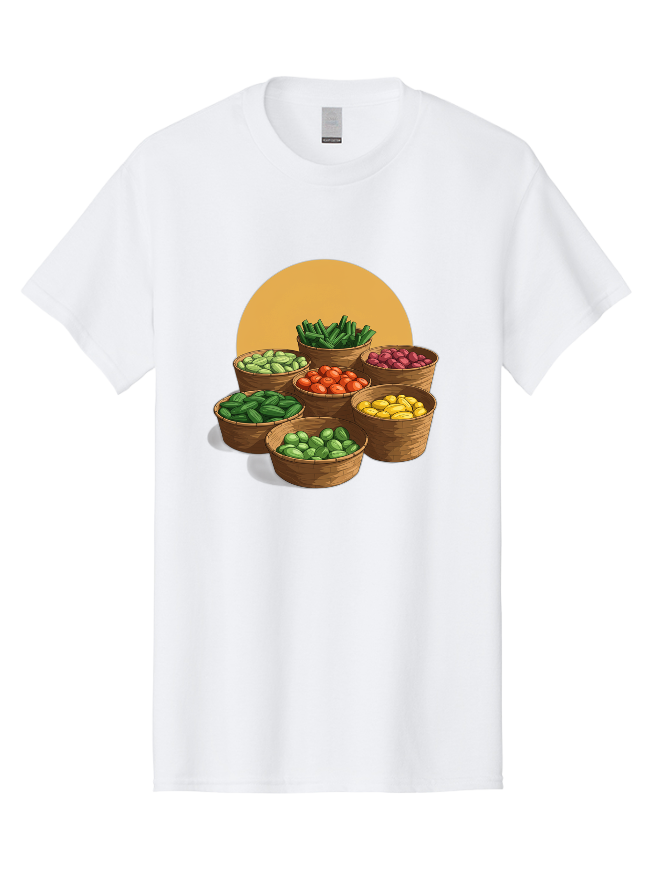 Vegetable-Baskets-1 Men'S Graphic Tee, 100% Cotton, Comfortable Casual Summer Wear, Machine Washable, Vintage Camera, Old Camera, Antique Camera, Black Camera, Classic Photography, Photography Equipment, Nostalgic Device, Film Camera, Bah311 3