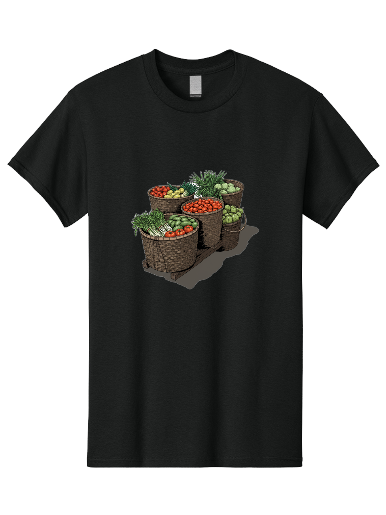 Vegetable-Baskets-2 Men'S Graphic Tee, 100% Cotton, Comfortable Casual Summer Wear, Machine Washable, Vintage Camera, Old Camera, Antique Camera, Black Camera, Classic Photography, Photography Equipment, Nostalgic Device, Film Camera, Bah312 13