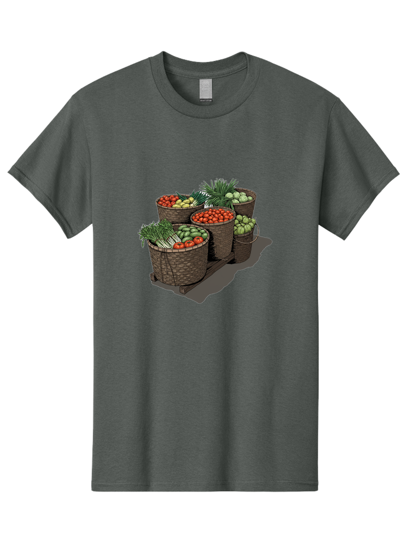 Vegetable-Baskets-2 Men'S Graphic Tee, 100% Cotton, Comfortable Casual Summer Wear, Machine Washable, Vintage Camera, Old Camera, Antique Camera, Black Camera, Classic Photography, Photography Equipment, Nostalgic Device, Film Camera, Bah312 7