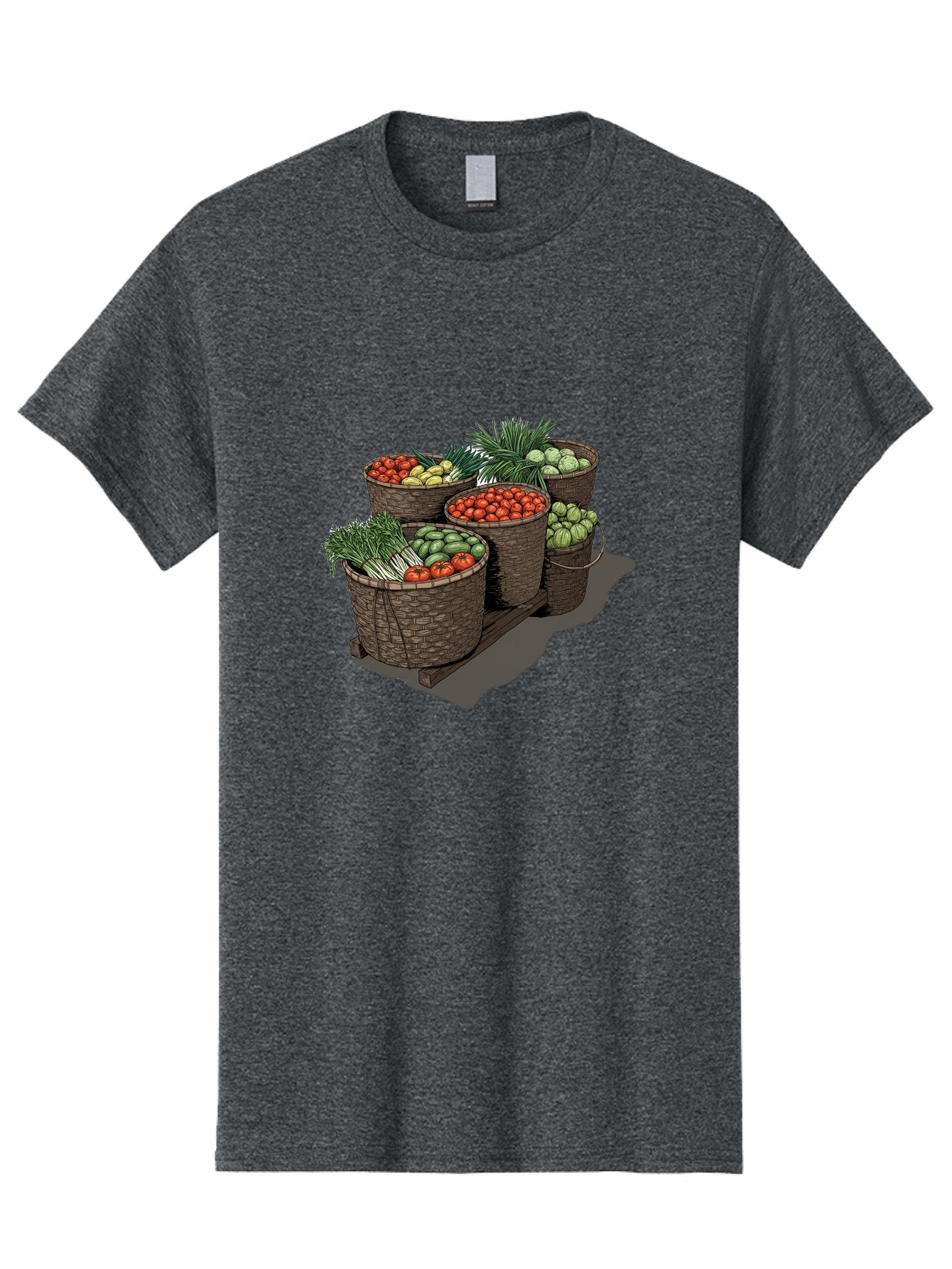 Vegetable-Baskets-2 Men'S Graphic Tee, 100% Cotton, Comfortable Casual Summer Wear, Machine Washable, Vintage Camera, Old Camera, Antique Camera, Black Camera, Classic Photography, Photography Equipment, Nostalgic Device, Film Camera, Bah312 3