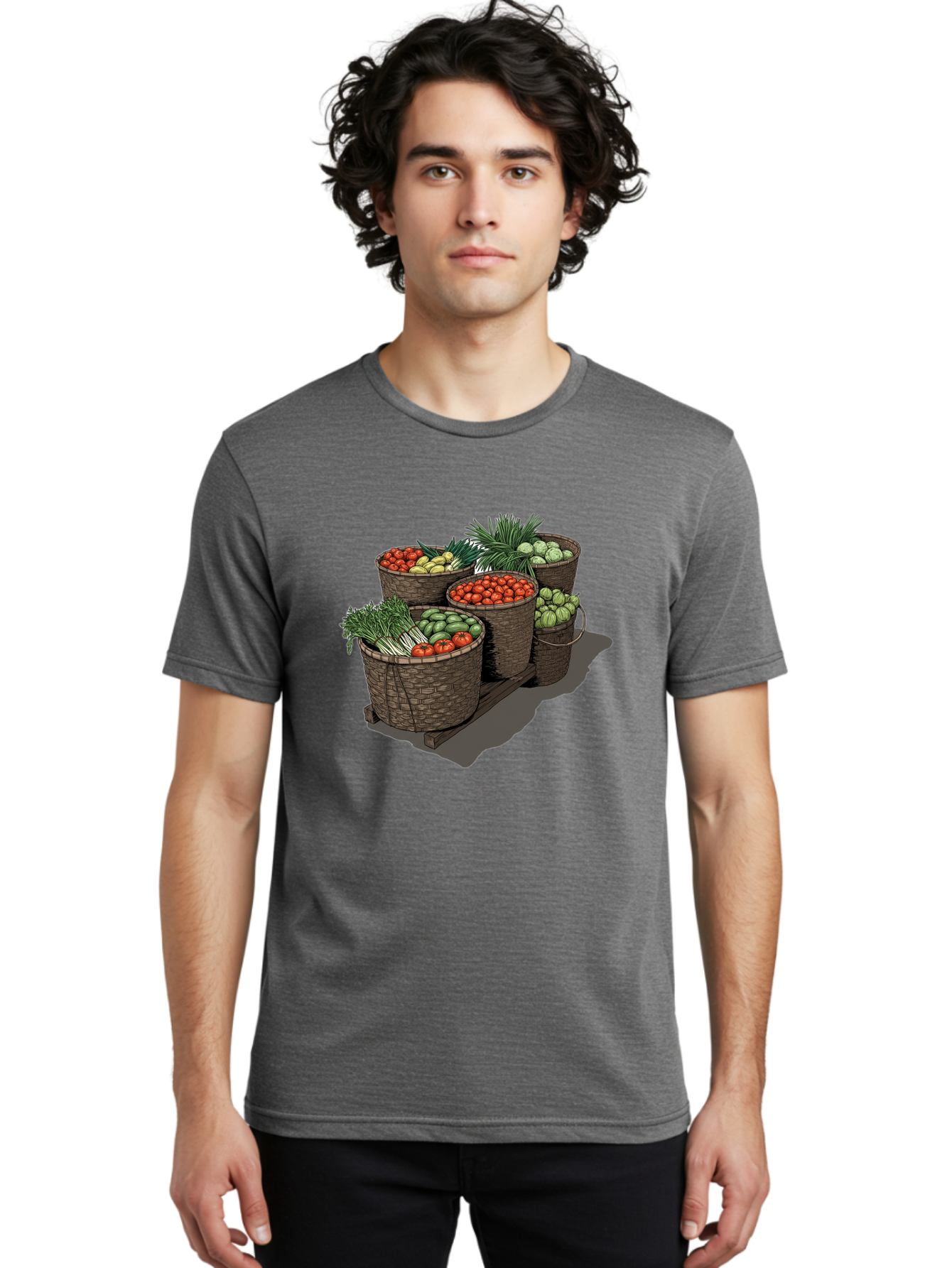 Vegetable-Baskets-2 Men'S Graphic Tee, 100% Cotton, Comfortable Casual Summer Wear, Machine Washable, Vintage Camera, Old Camera, Antique Camera, Black Camera, Classic Photography, Photography Equipment, Nostalgic Device, Film Camera, Bah312 27