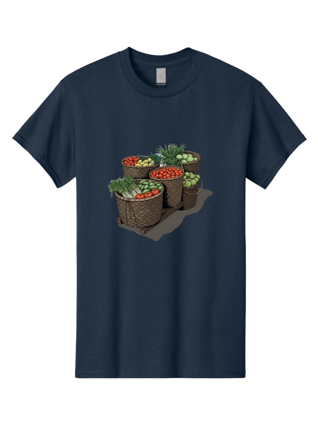 Vegetable-Baskets-2 Men'S Graphic Tee, 100% Cotton, Comfortable Casual Summer Wear, Machine Washable, Vintage Camera, Old Camera, Antique Camera, Black Camera, Classic Photography, Photography Equipment, Nostalgic Device, Film Camera, Bah312 5