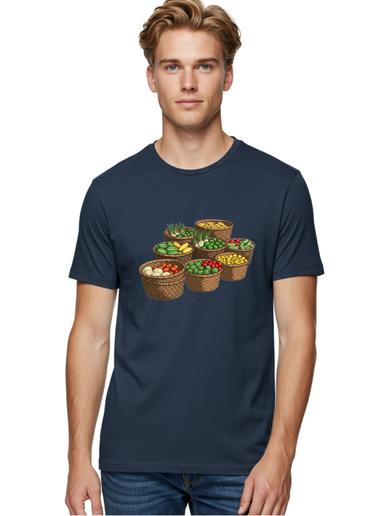 Vegetable-Baskets Men'S Graphic Tee, 100% Cotton, Comfortable Casual Summer Wear, Machine Washable, Vintage Camera, Old Camera, Antique Camera, Black Camera, Classic Photography, Photography Equipment, Nostalgic Device, Film Camera, Camera Art Bah313 23