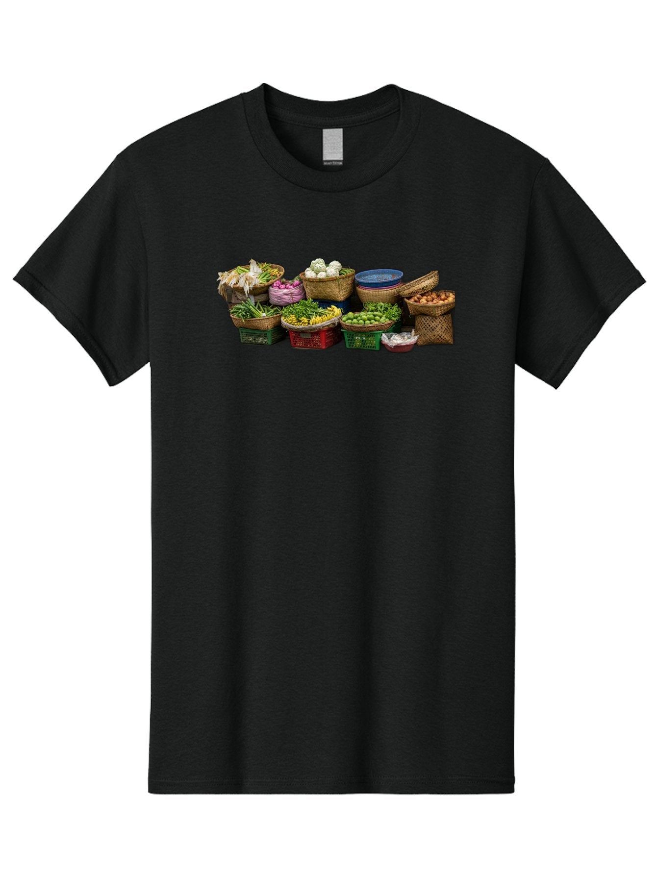 Vegetables-In-Baskets Men'S Graphic Tee, 100% Cotton, Comfortable Casual Summer Wear, Machine Washable, Vintage Camera, Old Camera, Antique Camera, Black Camera, Classic Photography, Photography Equipment, Nostalgic Device, Film Camera, Bah314 12