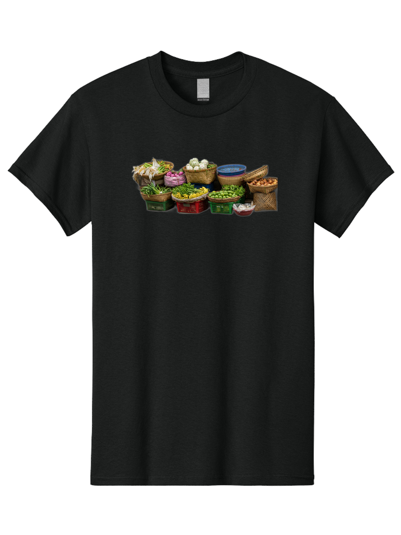 Vegetables-In-Baskets Men'S Graphic Tee, 100% Cotton, Comfortable Casual Summer Wear, Machine Washable, Vintage Camera, Old Camera, Antique Camera, Black Camera, Classic Photography, Photography Equipment, Nostalgic Device, Film Camera, Bah314 3