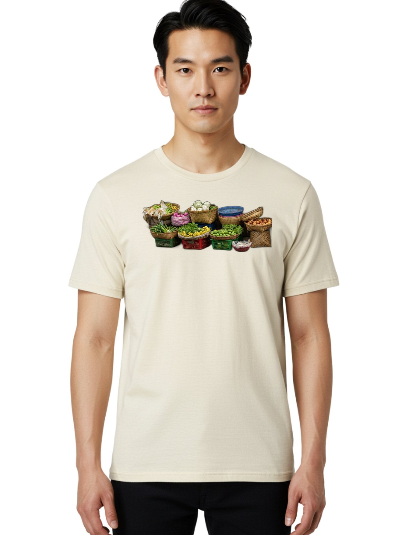 Vegetables-In-Baskets Men'S Graphic Tee, 100% Cotton, Comfortable Casual Summer Wear, Machine Washable, Vintage Camera, Old Camera, Antique Camera, Black Camera, Classic Photography, Photography Equipment, Nostalgic Device, Film Camera, Bah314 22