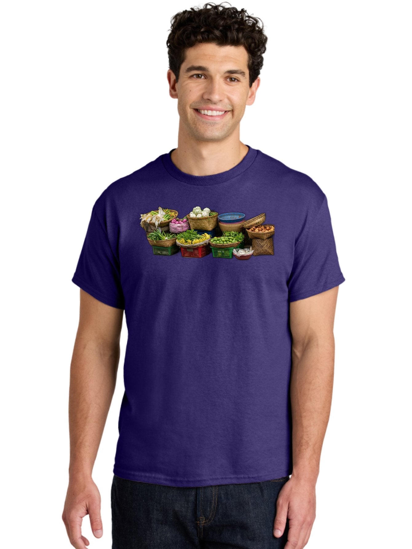 Vegetables-In-Baskets Men'S Graphic Tee, 100% Cotton, Comfortable Casual Summer Wear, Machine Washable, Vintage Camera, Old Camera, Antique Camera, Black Camera, Classic Photography, Photography Equipment, Nostalgic Device, Film Camera, Bah314 18