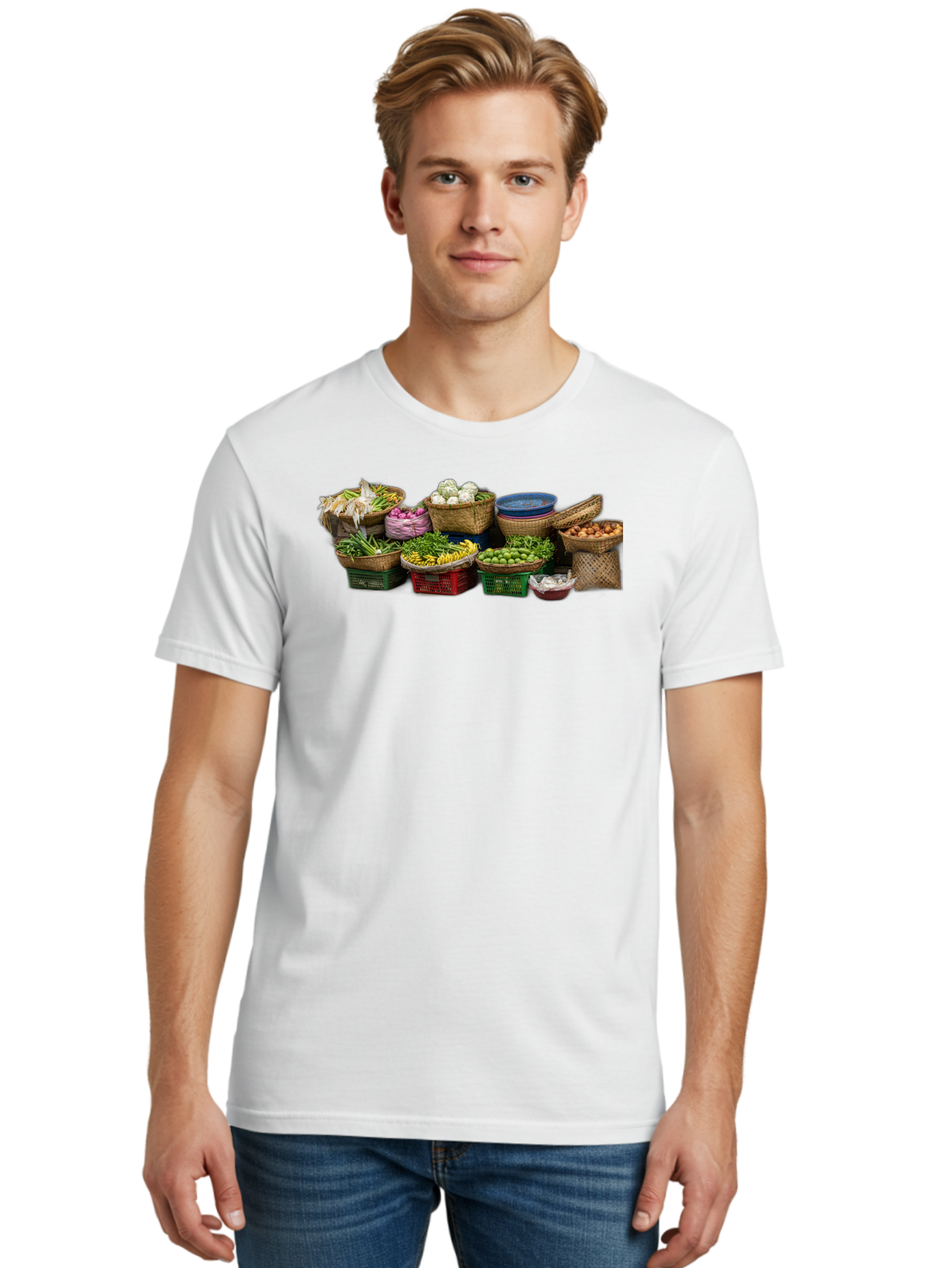 Vegetables-In-Baskets Men'S Graphic Tee, 100% Cotton, Comfortable Casual Summer Wear, Machine Washable, Vintage Camera, Old Camera, Antique Camera, Black Camera, Classic Photography, Photography Equipment, Nostalgic Device, Film Camera, Bah314 28