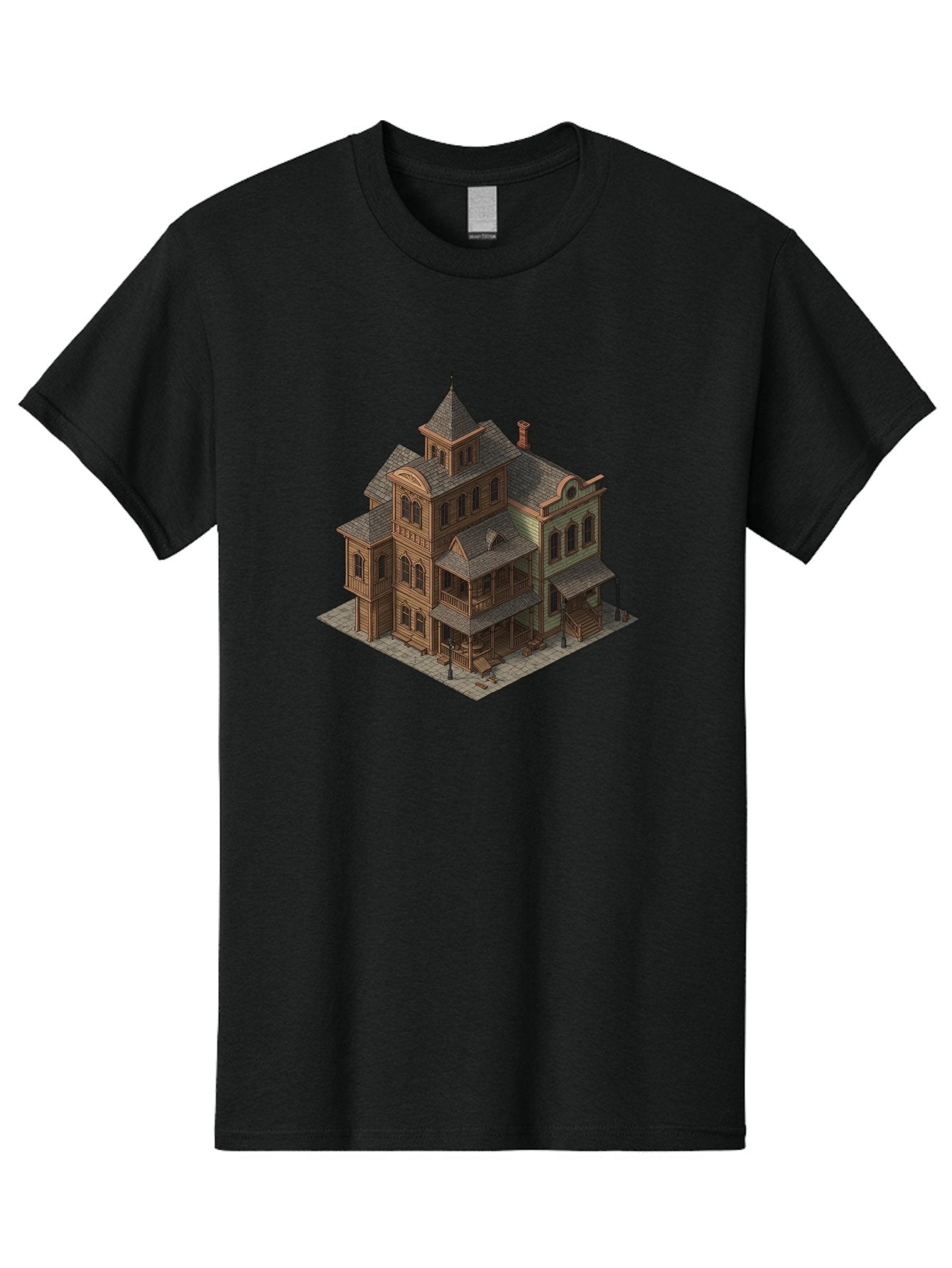 Victorian-House-1 Men'S Graphic Tee, 100% Cotton, Comfortable Casual Summer Wear, Machine Washable, Vintage Camera, Old Camera, Antique Camera, Black Camera, Classic Photography, Photography Equipment, Nostalgic Device, Film Camera, Camera Art Bah315 14