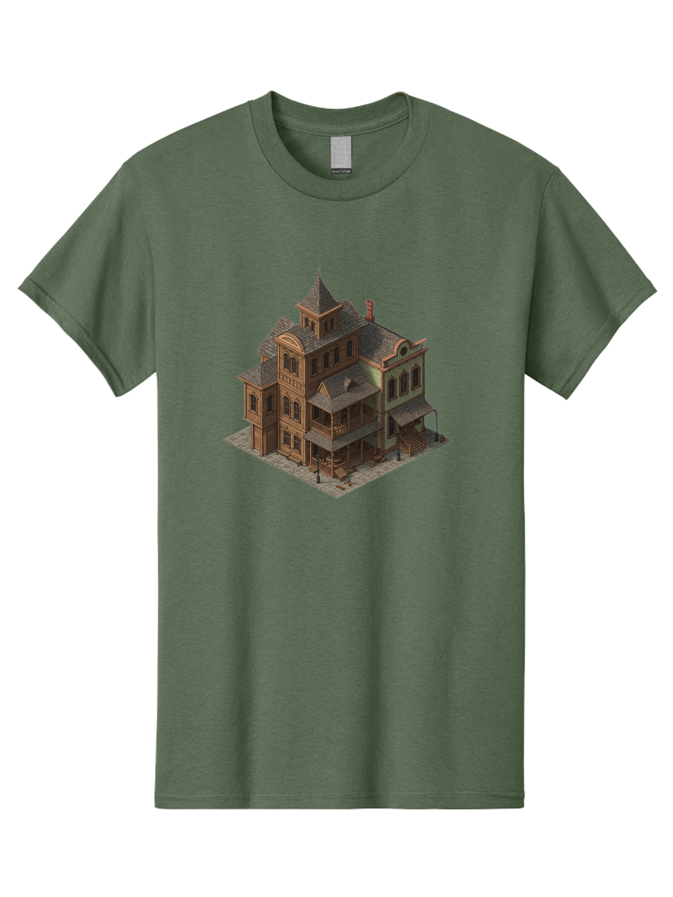 Victorian-House-1 Men'S Graphic Tee, 100% Cotton, Comfortable Casual Summer Wear, Machine Washable, Vintage Camera, Old Camera, Antique Camera, Black Camera, Classic Photography, Photography Equipment, Nostalgic Device, Film Camera, Camera Art Bah315 3