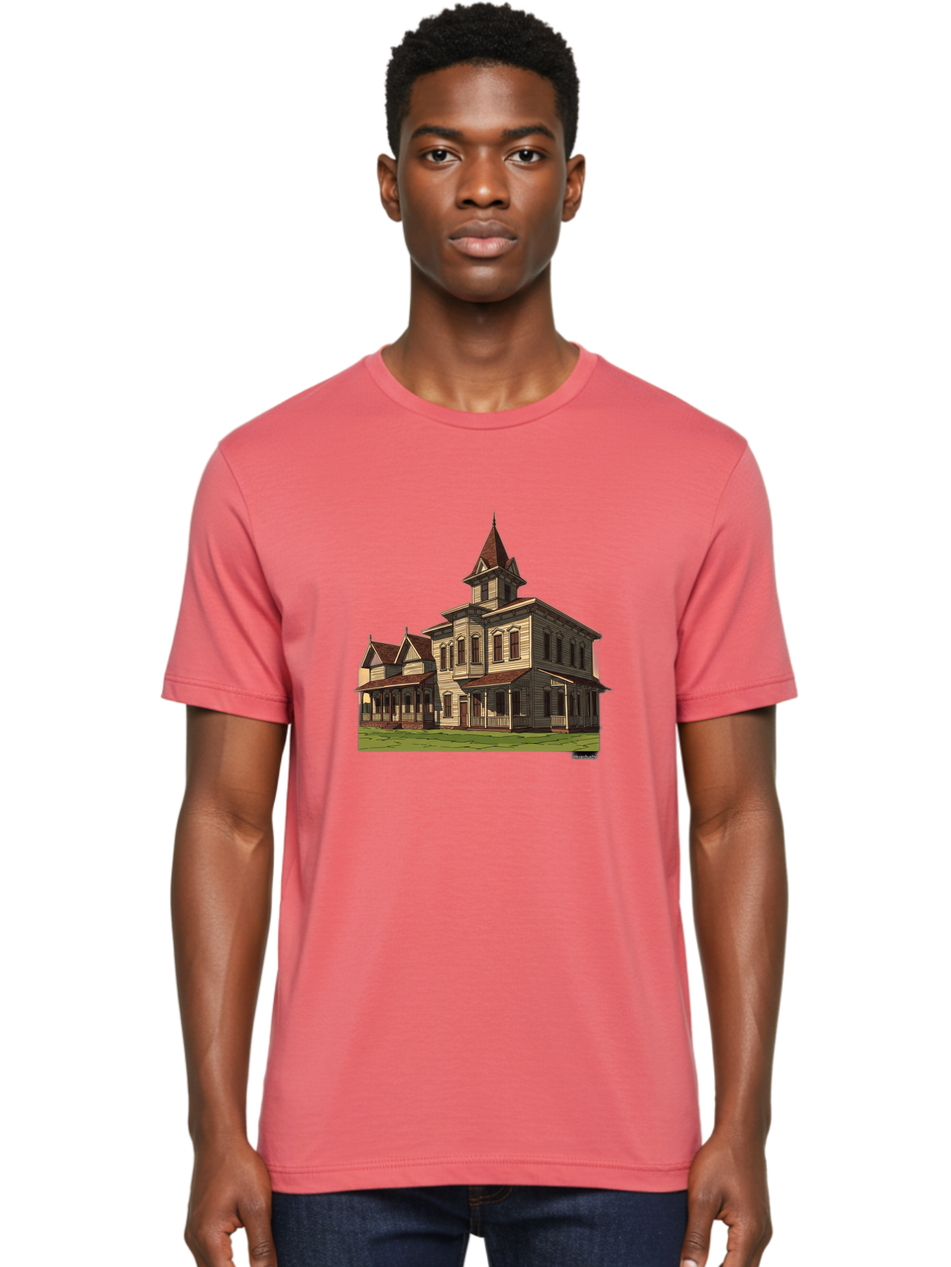 Victorian-House Men'S Graphic Tee, 100% Cotton, Comfortable Casual Summer Wear, Machine Washable, Vintage Camera, Old Camera, Antique Camera, Black Camera, Classic Photography, Photography Equipment, Nostalgic Device, Film Camera, Camera Art Bah316 25