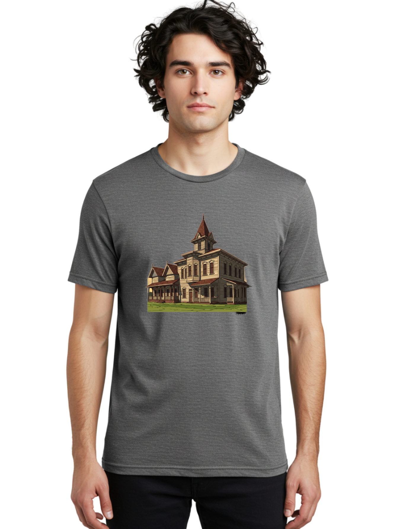 Victorian-House Men'S Graphic Tee, 100% Cotton, Comfortable Casual Summer Wear, Machine Washable, Vintage Camera, Old Camera, Antique Camera, Black Camera, Classic Photography, Photography Equipment, Nostalgic Device, Film Camera, Camera Art Bah316 24