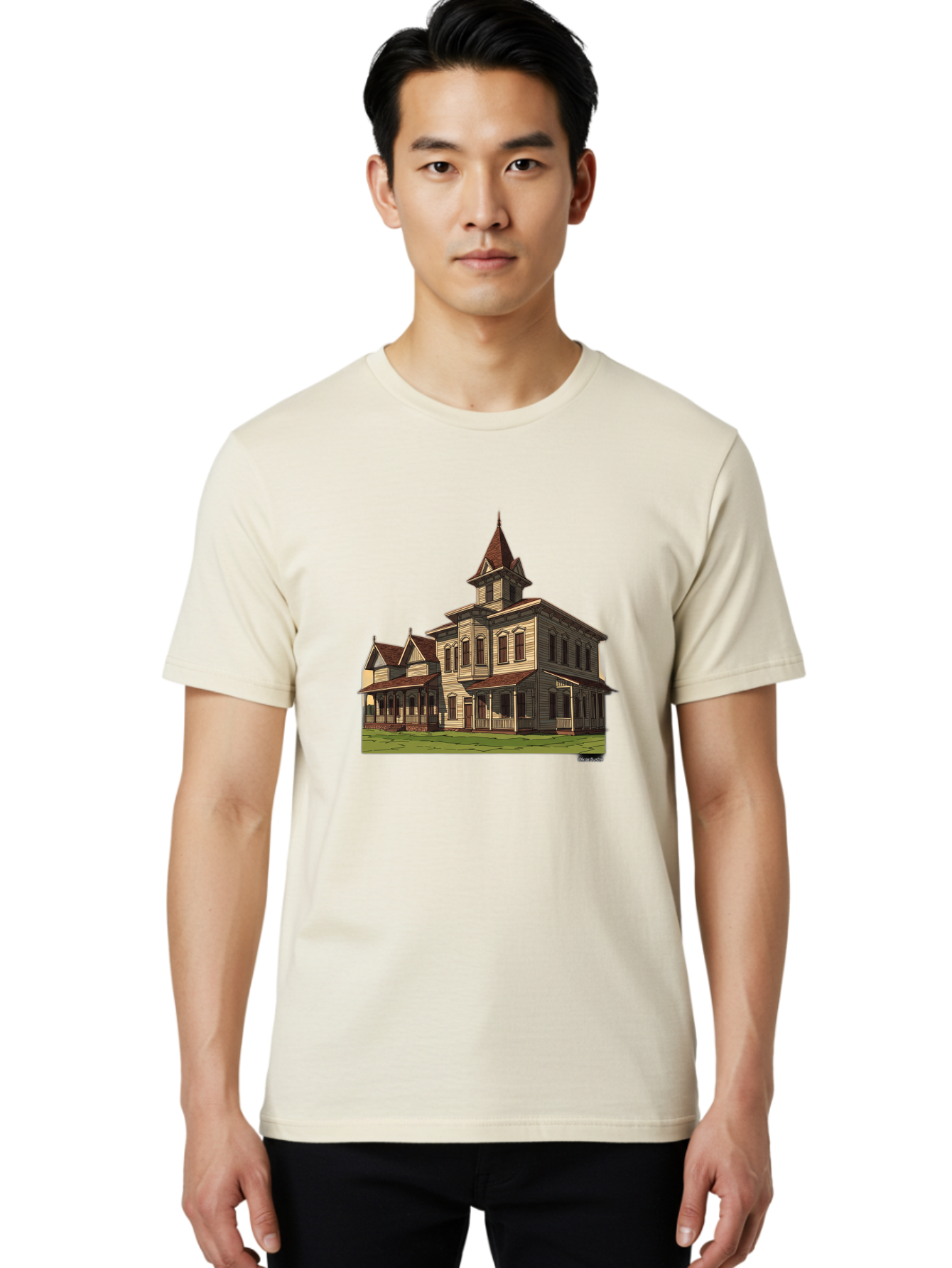 Victorian-House Men'S Graphic Tee, 100% Cotton, Comfortable Casual Summer Wear, Machine Washable, Vintage Camera, Old Camera, Antique Camera, Black Camera, Classic Photography, Photography Equipment, Nostalgic Device, Film Camera, Camera Art Bah316 19