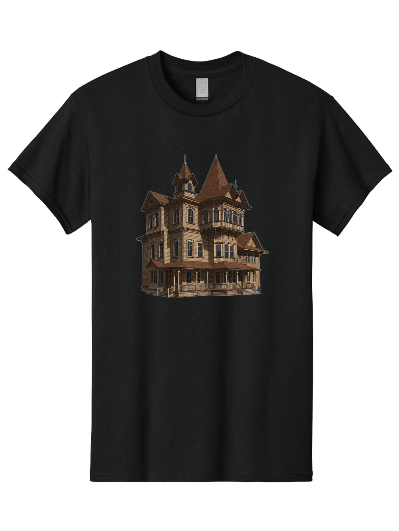 Victorian-Mansion Men'S Graphic Tee, 100% Cotton, Comfortable Casual Summer Wear, Machine Washable, Vintage Camera, Old Camera, Antique Camera, Black Camera, Classic Photography, Photography Equipment, Nostalgic Device, Film Camera, Camera Art Bah318 11
