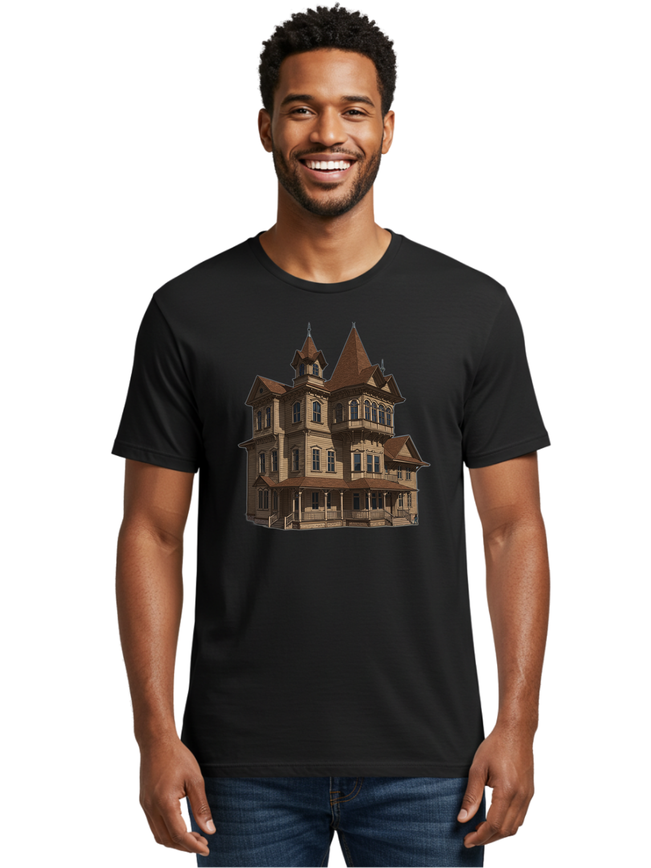 Victorian-Mansion Men'S Graphic Tee, 100% Cotton, Comfortable Casual Summer Wear, Machine Washable, Vintage Camera, Old Camera, Antique Camera, Black Camera, Classic Photography, Photography Equipment, Nostalgic Device, Film Camera, Camera Art Bah318 26