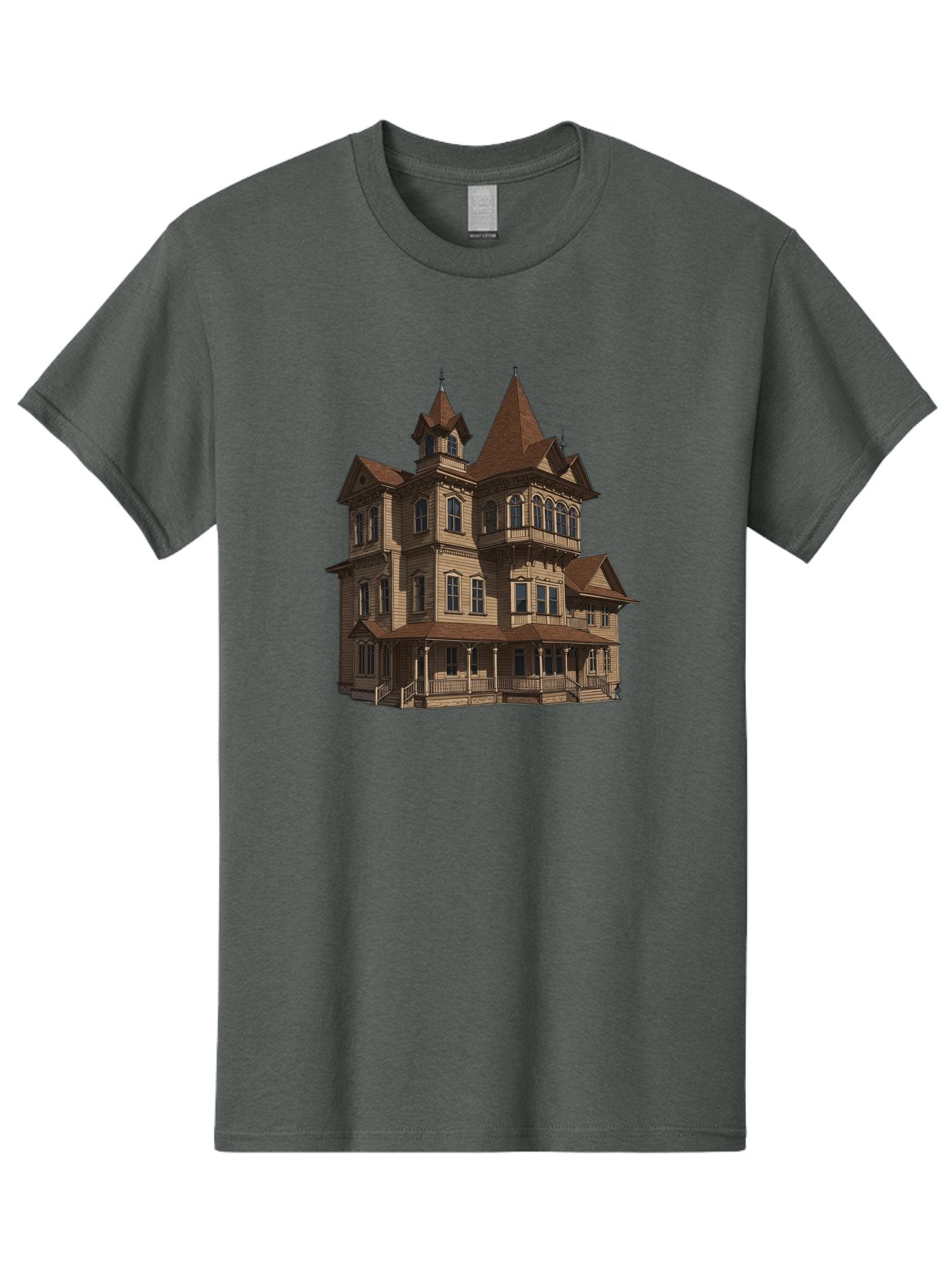 Victorian-Mansion Men'S Graphic Tee, 100% Cotton, Comfortable Casual Summer Wear, Machine Washable, Vintage Camera, Old Camera, Antique Camera, Black Camera, Classic Photography, Photography Equipment, Nostalgic Device, Film Camera, Camera Art Bah318 14