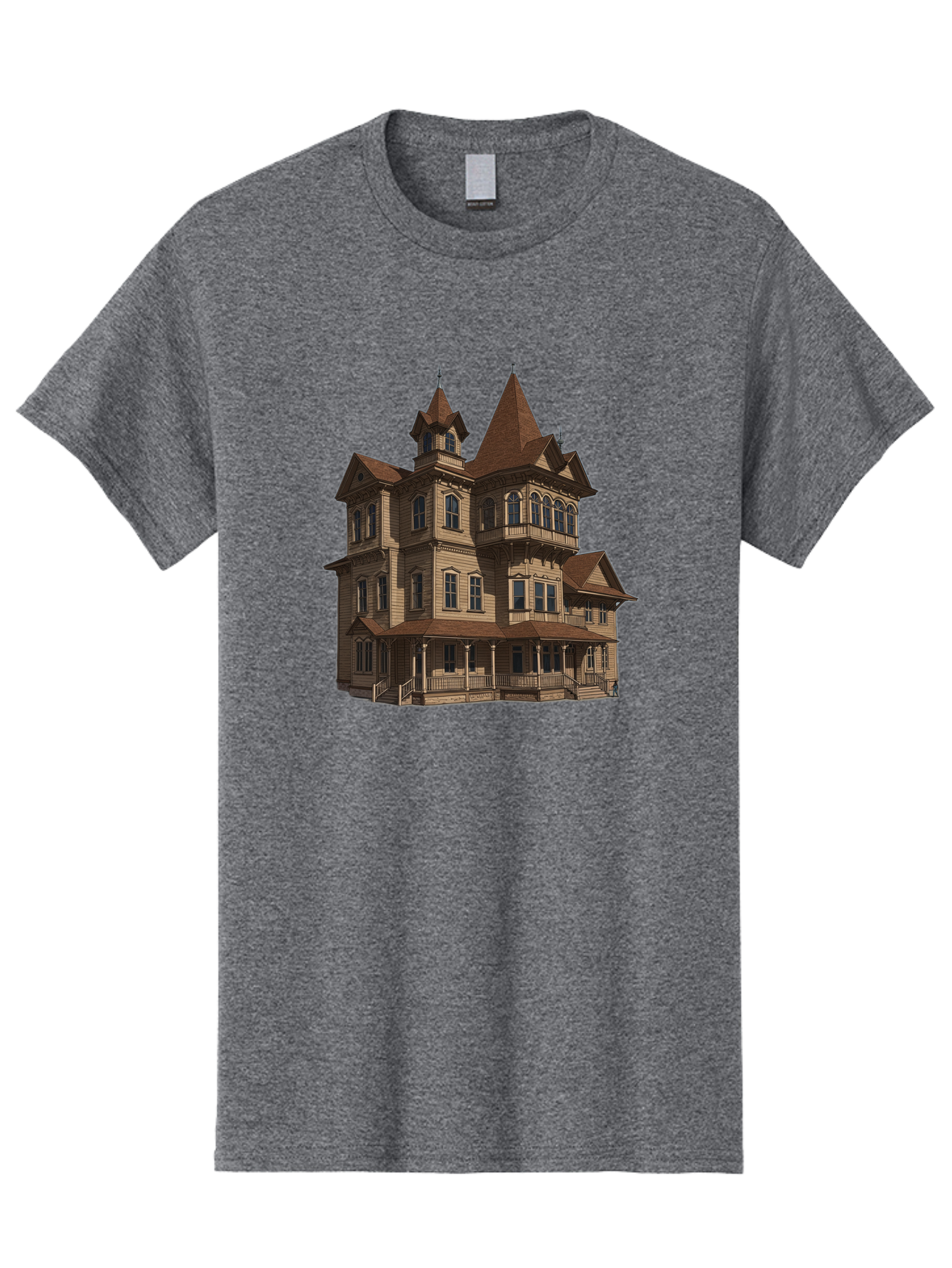 Victorian-Mansion Men'S Graphic Tee, 100% Cotton, Comfortable Casual Summer Wear, Machine Washable, Vintage Camera, Old Camera, Antique Camera, Black Camera, Classic Photography, Photography Equipment, Nostalgic Device, Film Camera, Camera Art Bah318 5
