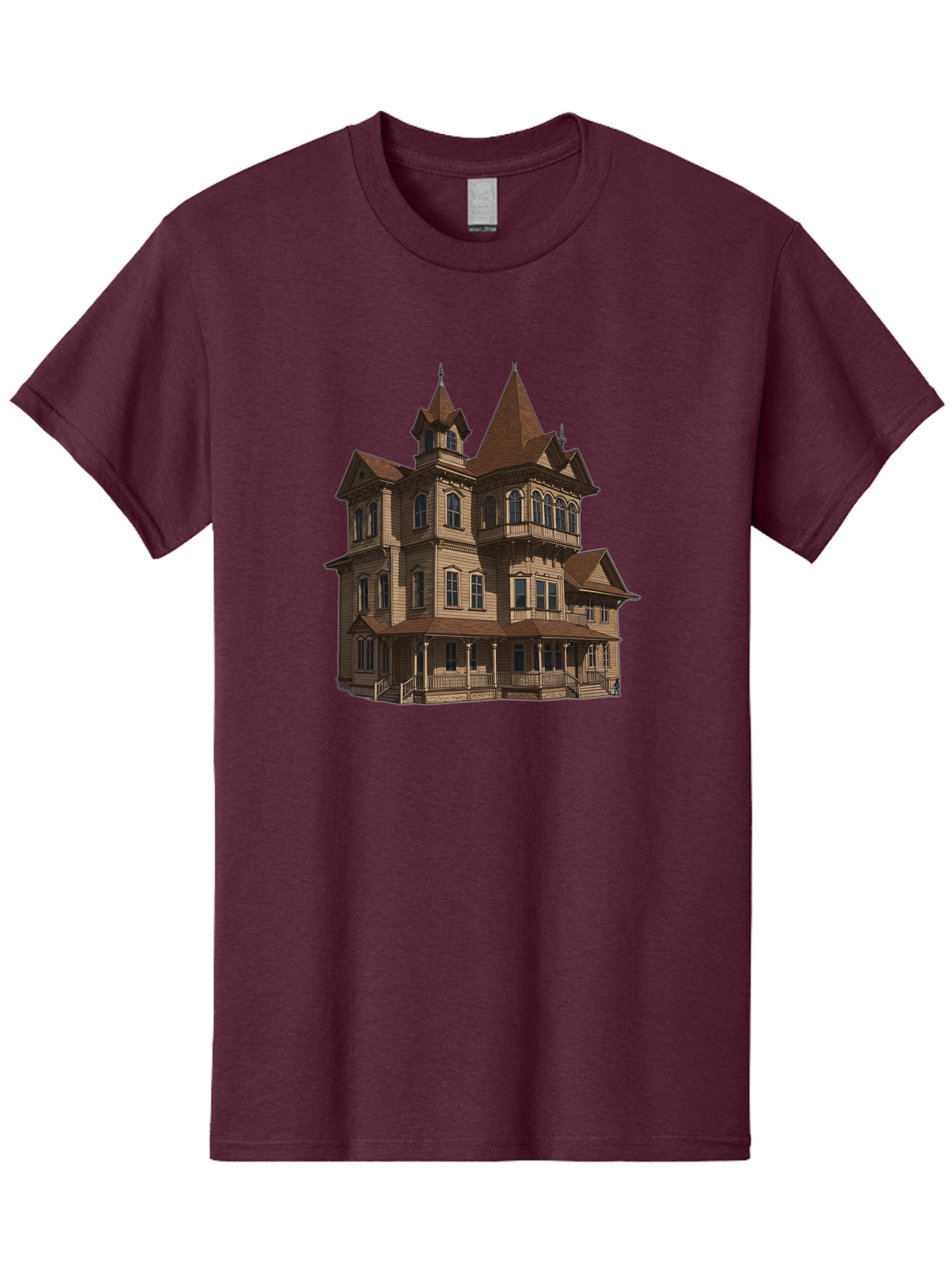 Victorian-Mansion Men'S Graphic Tee, 100% Cotton, Comfortable Casual Summer Wear, Machine Washable, Vintage Camera, Old Camera, Antique Camera, Black Camera, Classic Photography, Photography Equipment, Nostalgic Device, Film Camera, Camera Art Bah318 10