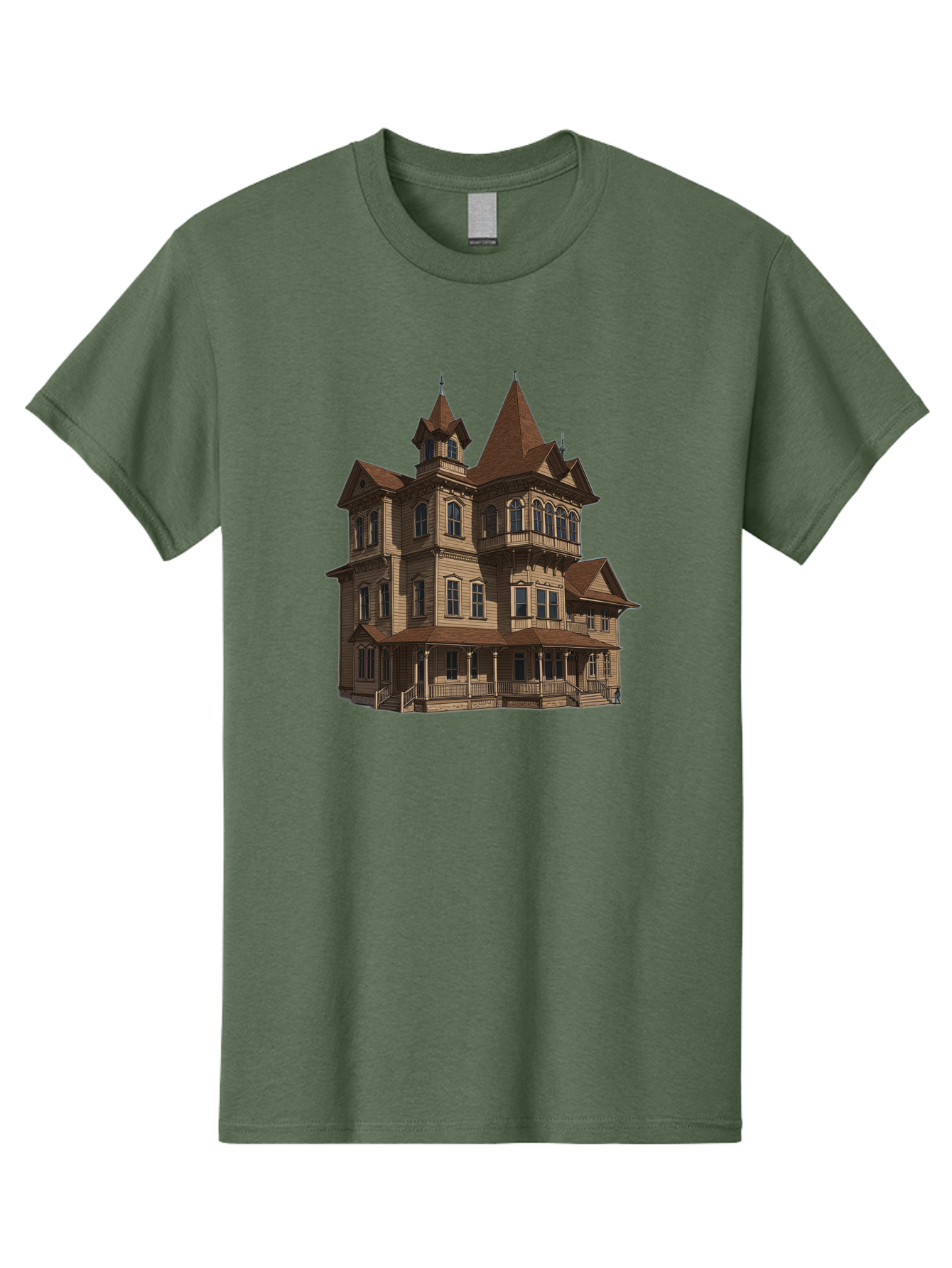 Victorian-Mansion Men'S Graphic Tee, 100% Cotton, Comfortable Casual Summer Wear, Machine Washable, Vintage Camera, Old Camera, Antique Camera, Black Camera, Classic Photography, Photography Equipment, Nostalgic Device, Film Camera, Camera Art Bah318 8