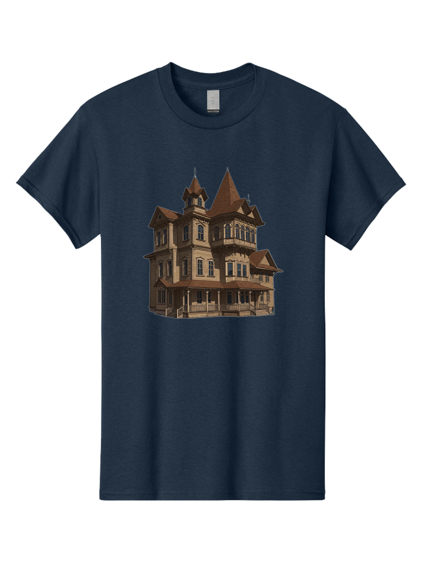 Victorian-Mansion Men'S Graphic Tee, 100% Cotton, Comfortable Casual Summer Wear, Machine Washable, Vintage Camera, Old Camera, Antique Camera, Black Camera, Classic Photography, Photography Equipment, Nostalgic Device, Film Camera, Camera Art Bah318 13
