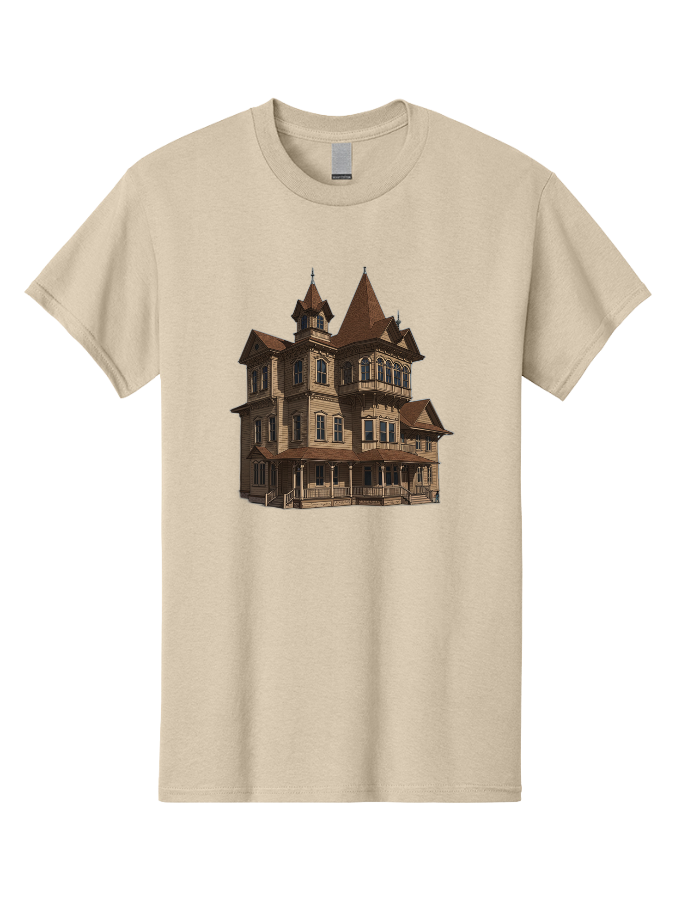 Victorian-Mansion Men'S Graphic Tee, 100% Cotton, Comfortable Casual Summer Wear, Machine Washable, Vintage Camera, Old Camera, Antique Camera, Black Camera, Classic Photography, Photography Equipment, Nostalgic Device, Film Camera, Camera Art Bah318 7