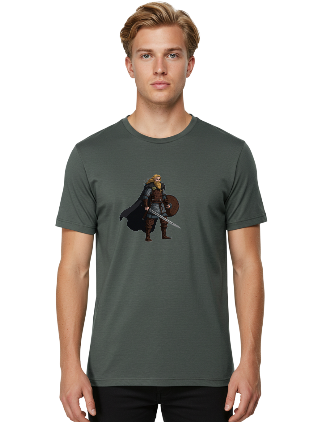 Viking-Warrior-1 Men'S Graphic Tee, 100% Cotton, Comfortable Casual Summer Wear, Machine Washable, Vintage Camera, Old Camera, Antique Camera, Black Camera, Classic Photography, Photography Equipment, Nostalgic Device, Film Camera, Camera Art Bah320 17