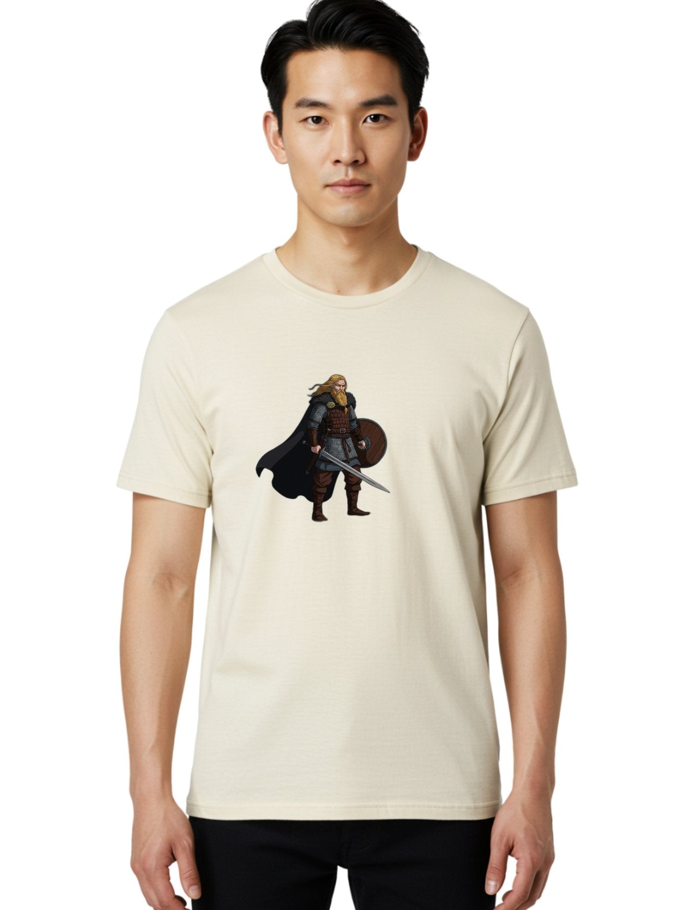 Viking-Warrior-1 Men'S Graphic Tee, 100% Cotton, Comfortable Casual Summer Wear, Machine Washable, Vintage Camera, Old Camera, Antique Camera, Black Camera, Classic Photography, Photography Equipment, Nostalgic Device, Film Camera, Camera Art Bah320 28