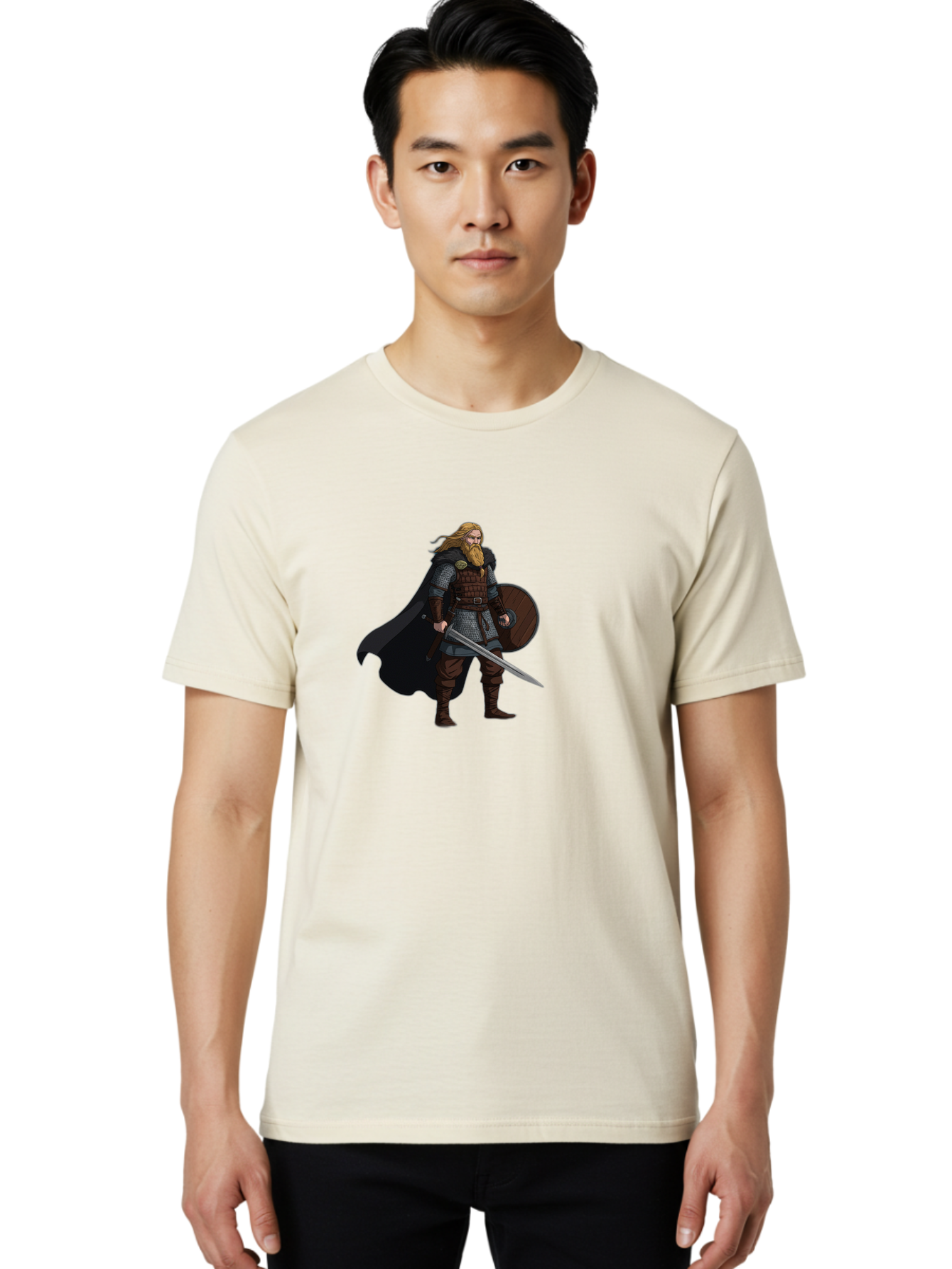 Viking-Warrior-1 Men'S Graphic Tee, 100% Cotton, Comfortable Casual Summer Wear, Machine Washable, Vintage Camera, Old Camera, Antique Camera, Black Camera, Classic Photography, Photography Equipment, Nostalgic Device, Film Camera, Camera Art Bah320 18