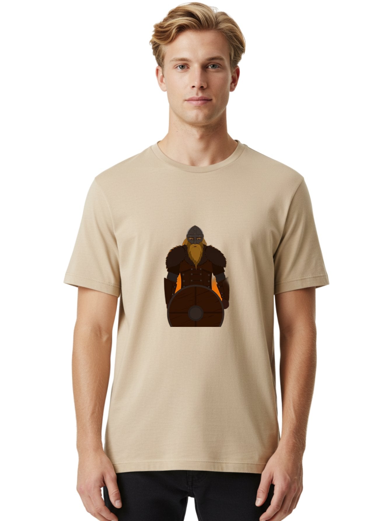 Viking-Warrior-2 Men'S Graphic Tee, 100% Cotton, Comfortable Casual Summer Wear, Machine Washable, Vintage Camera, Old Camera, Antique Camera, Black Camera, Classic Photography, Photography Equipment, Nostalgic Device, Film Camera, Camera Art Bah321 17