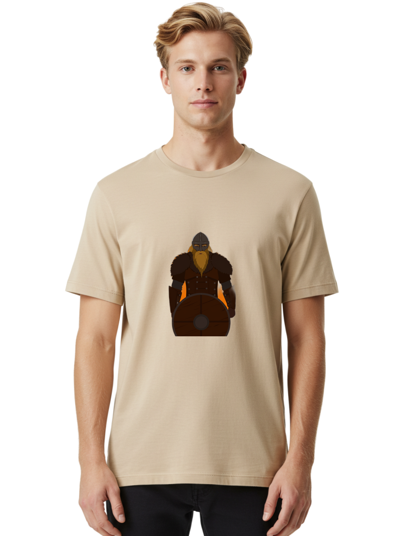 Viking-Warrior-2 Men'S Graphic Tee, 100% Cotton, Comfortable Casual Summer Wear, Machine Washable, Vintage Camera, Old Camera, Antique Camera, Black Camera, Classic Photography, Photography Equipment, Nostalgic Device, Film Camera, Camera Art Bah321 29