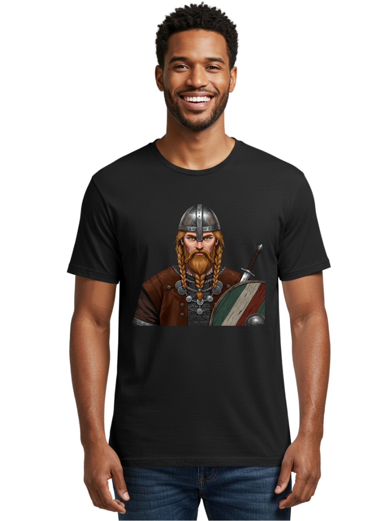 Viking-Warrior-3 Men'S Graphic Tee, 100% Cotton, Comfortable Casual Summer Wear, Machine Washable, Vintage Camera, Old Camera, Antique Camera, Black Camera, Classic Photography, Photography Equipment, Nostalgic Device, Film Camera, Camera Art Bah322 25